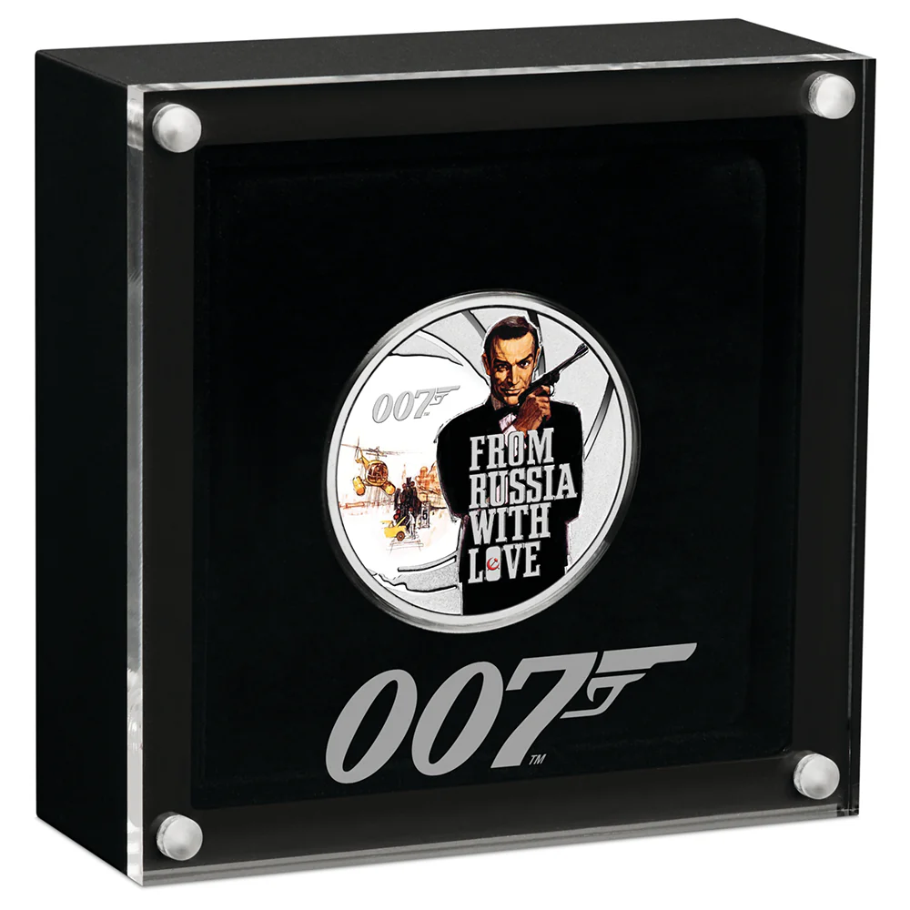 James Bond From Russia With Love 1/2 oz Silver Proof Coin - By The Perth Mint - Image 3