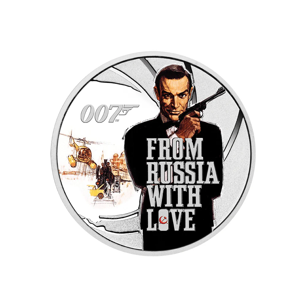 James Bond From Russia With Love 1/2 oz Silver Proof Coin - By The Perth Mint - Image 5