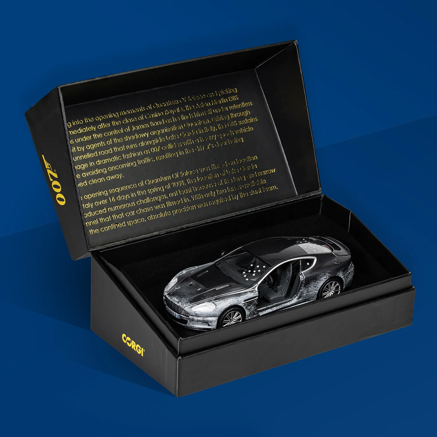 James Bond Damaged Aston Martin DBS Model Car - Quantum Of Solace Edition - By Corgi - Image 4