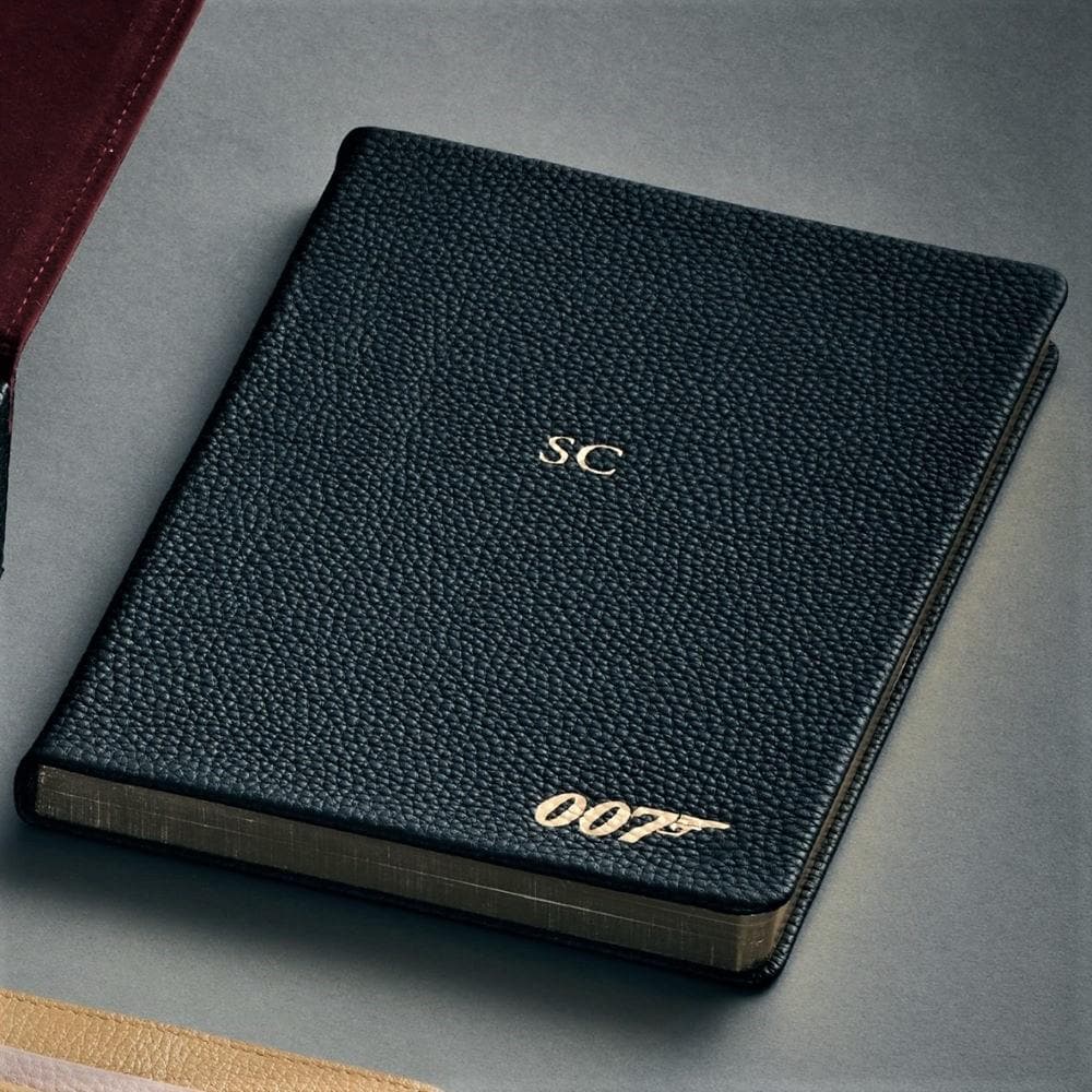 James Bond 007 Personalised Leather A5 Notebook (3 Colours) - Image 4