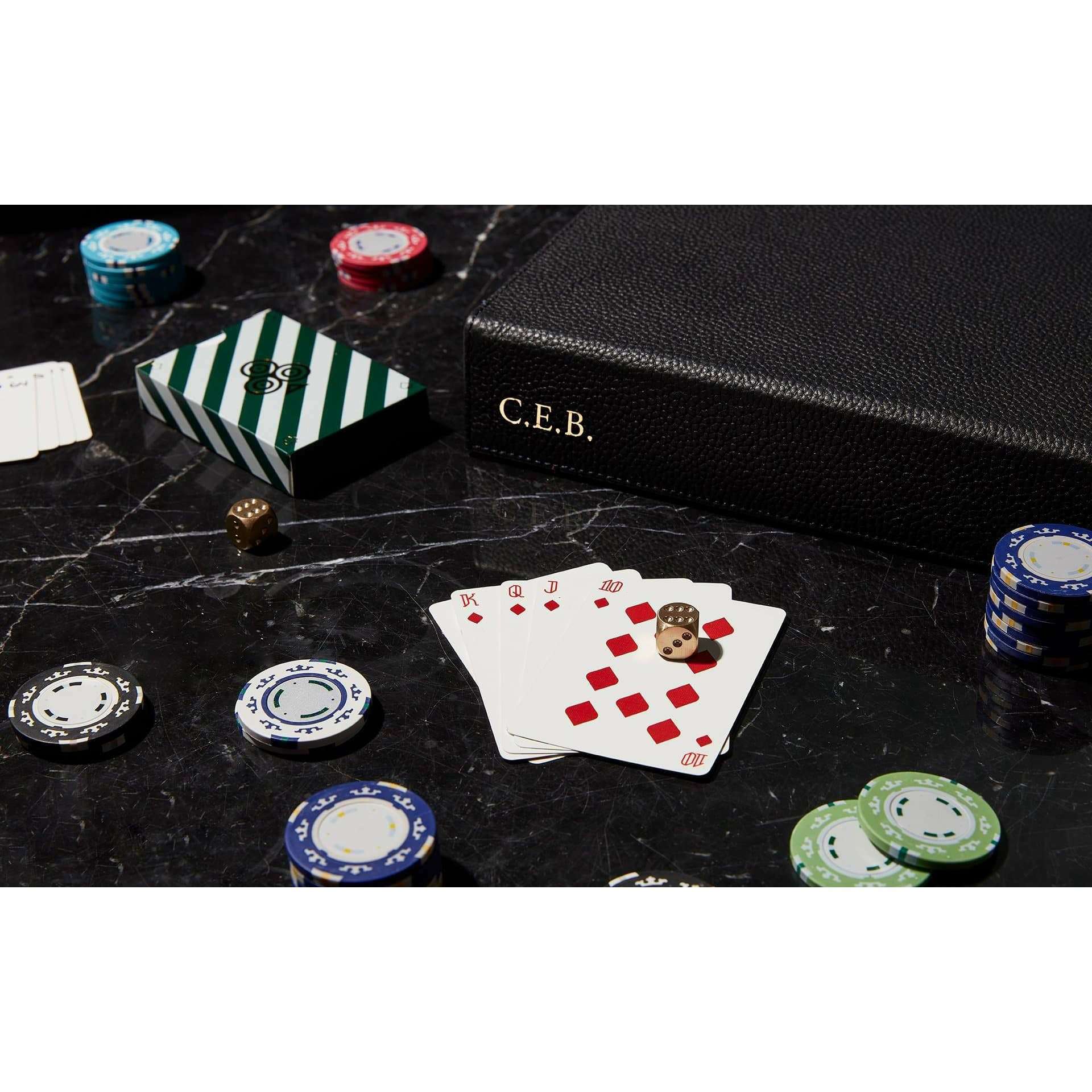 James Bond 007 Personalised Leather-covered Poker Set - Image 3
