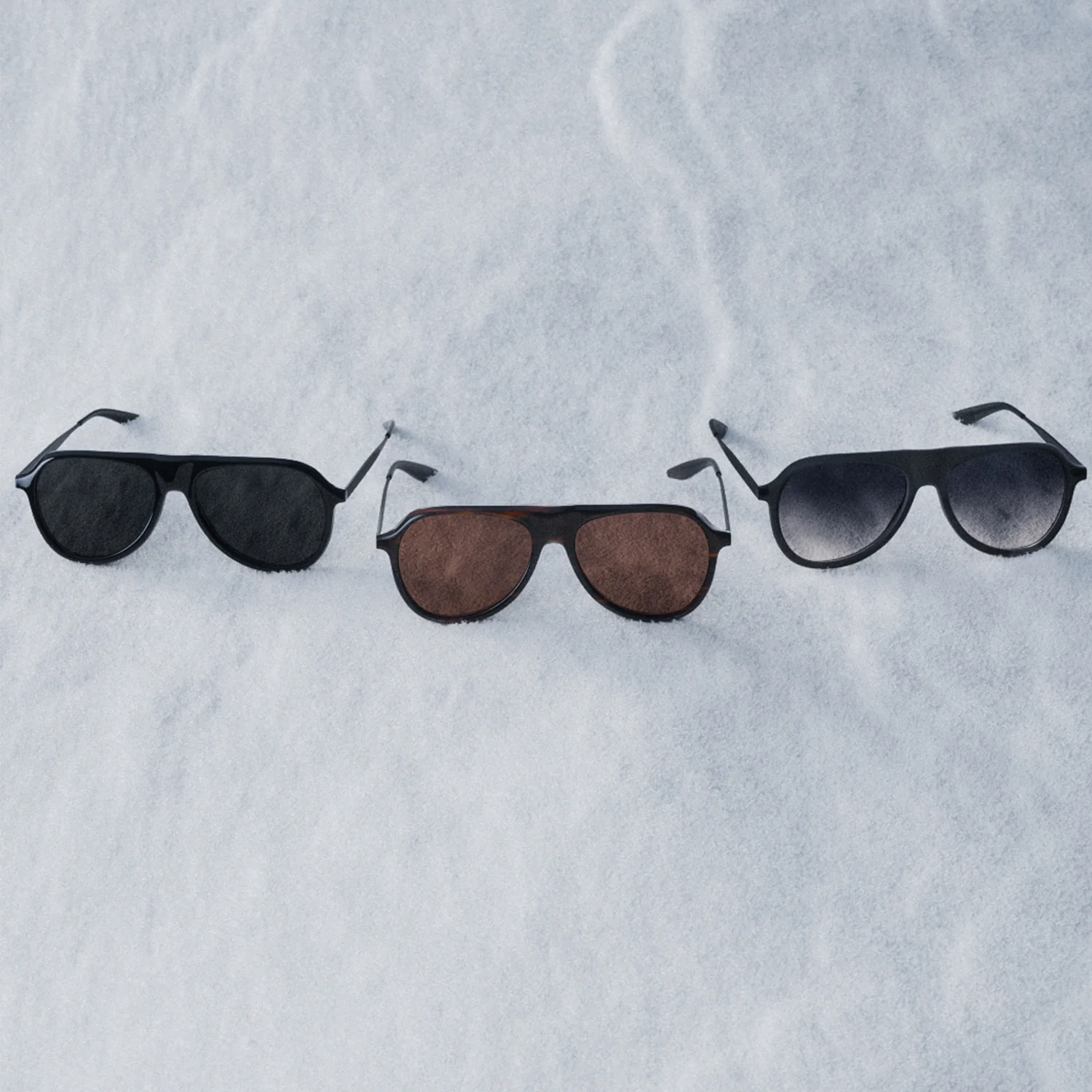 James Bond 007 Vedretta Sunglasses - Matte Dusk / Pewter / Basalt Edition - By Barton Perreira (Pre-order) - Image 3