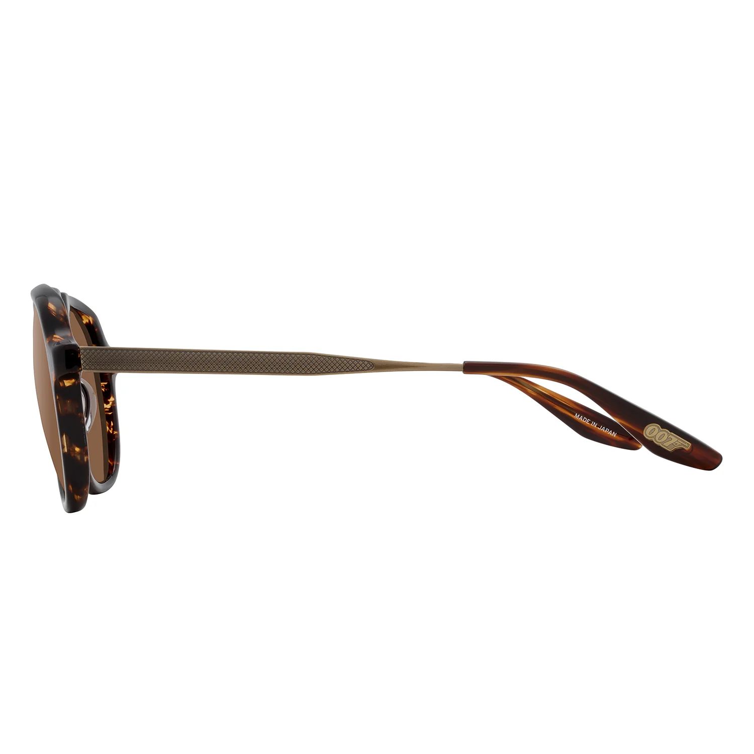 James Bond 007 Vedretta Sunglasses - Tamboura Tortoise / Antique Gold / Espresso Edition - By Barton Perreira (Pre-order) - Image 6