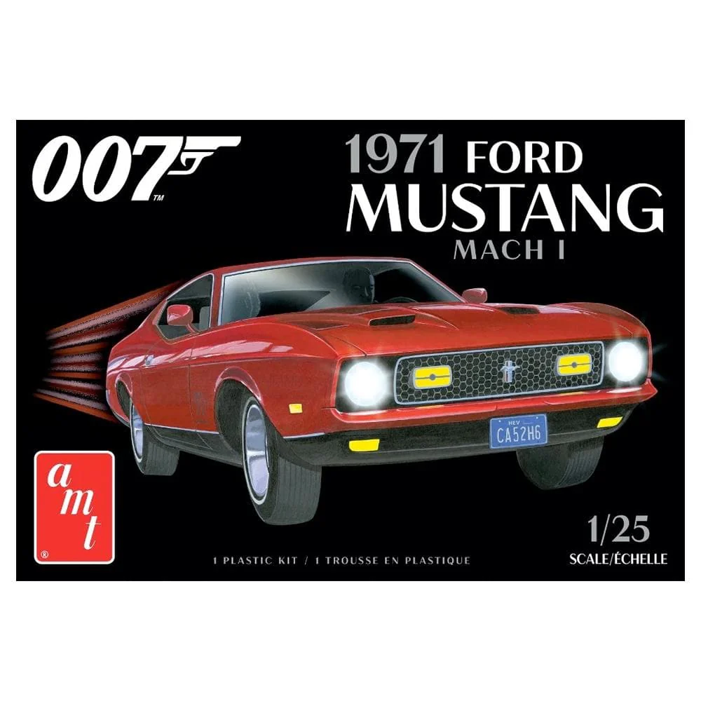 James Bond 1971 Ford Mustang Car Model Kit - Diamonds Are Forever Edition - By AMT (Outlet Item) - Image 4