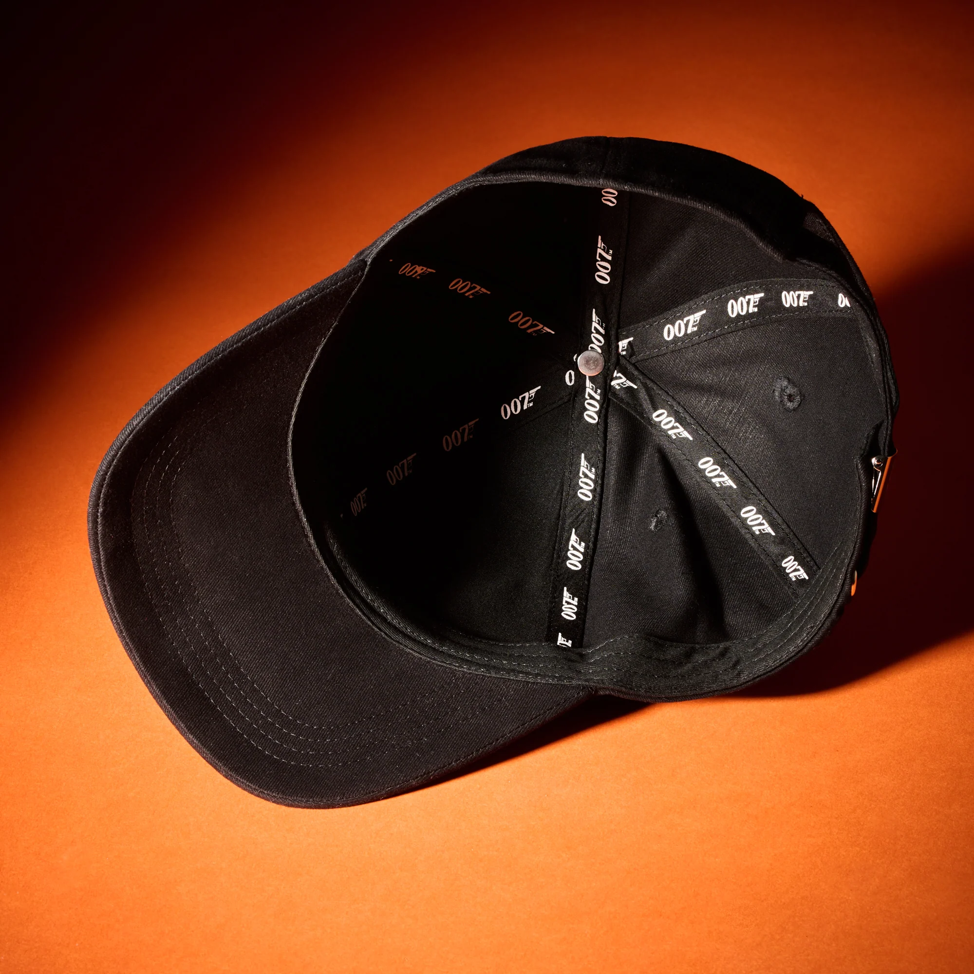 James Bond 3D 007 Embroidered Baseball Cap - Black On Black - Image 2