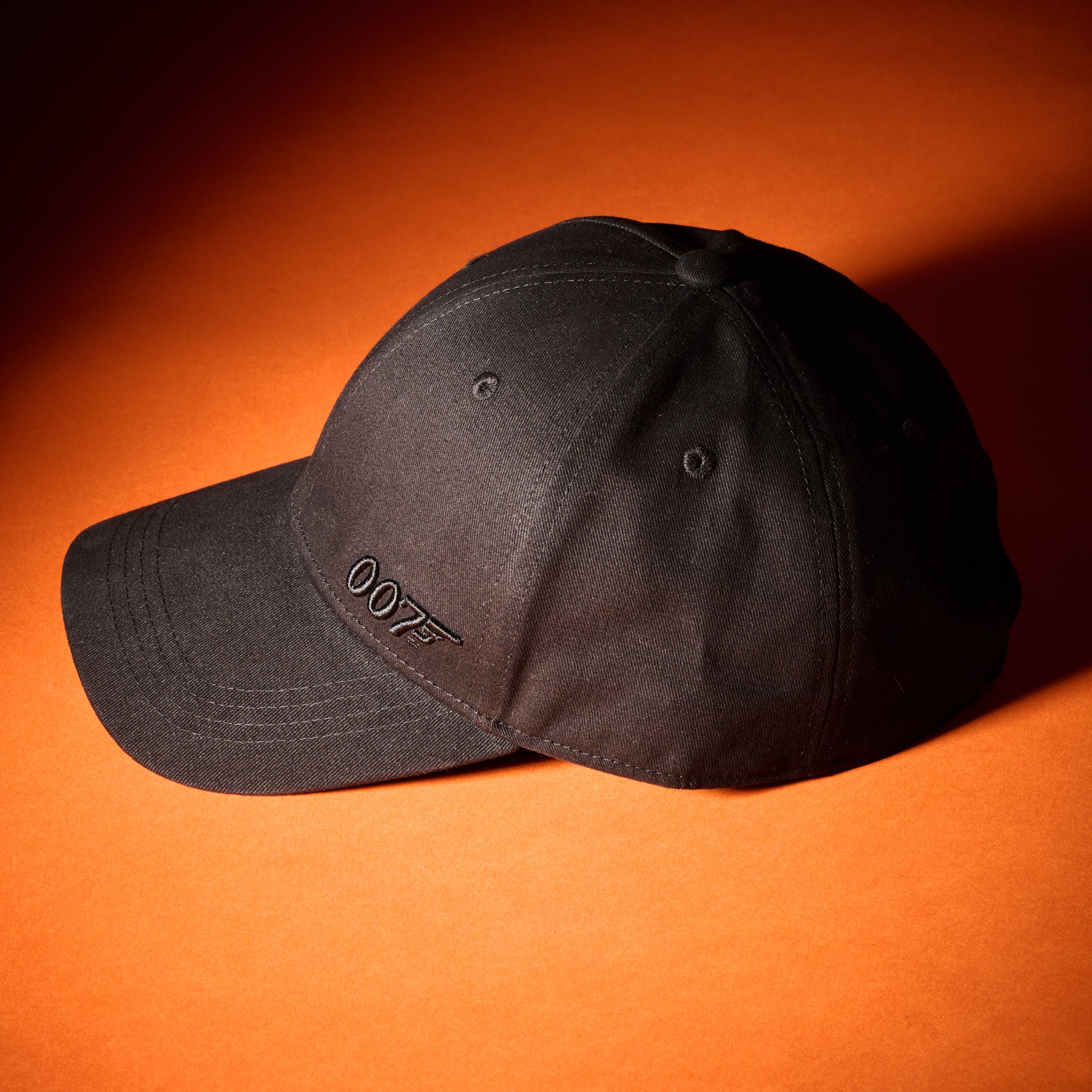 James Bond 3D 007 Embroidered Baseball Cap - Black On Black - Image 4