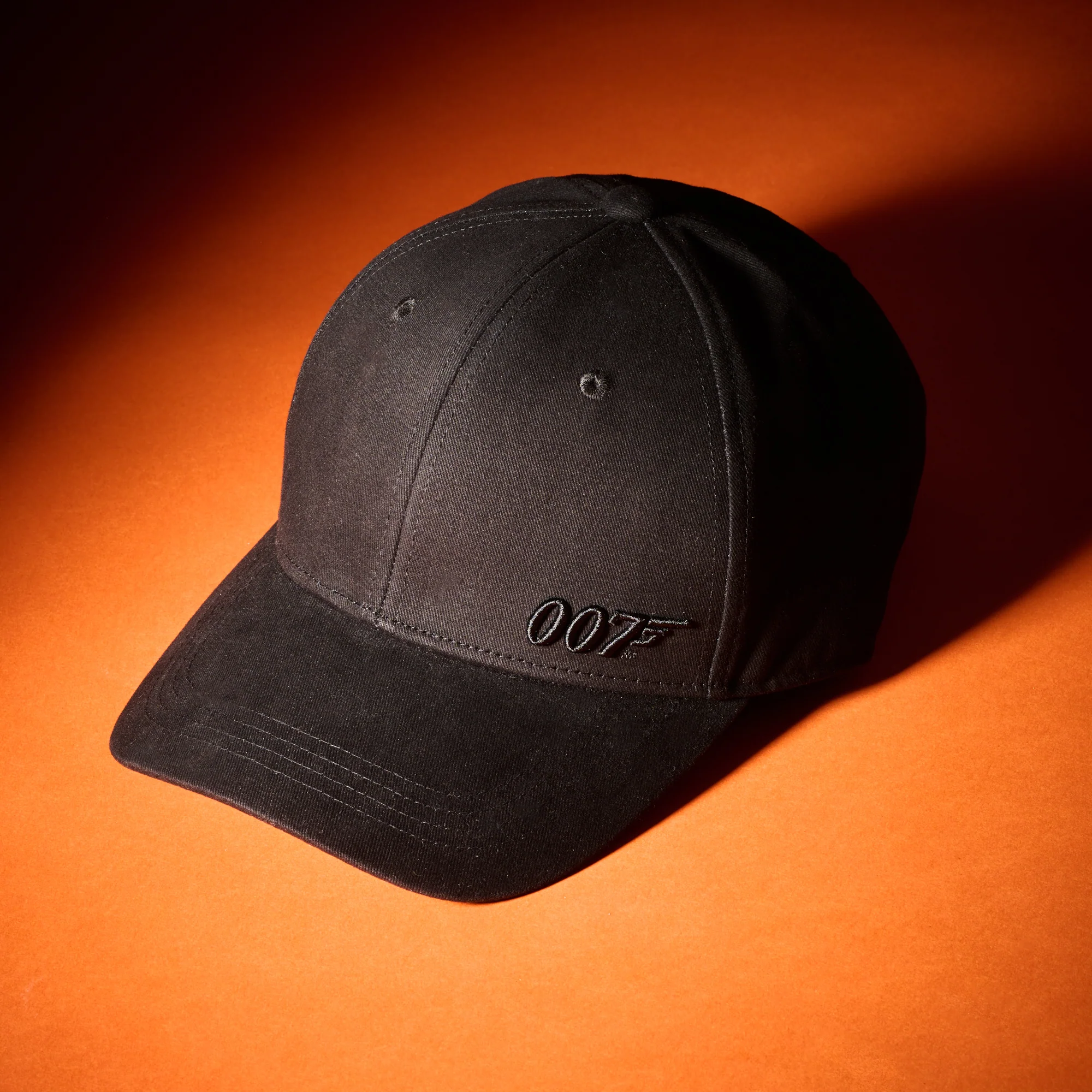 James Bond 3D 007 Embroidered Baseball Cap - Black On Black - Image 5