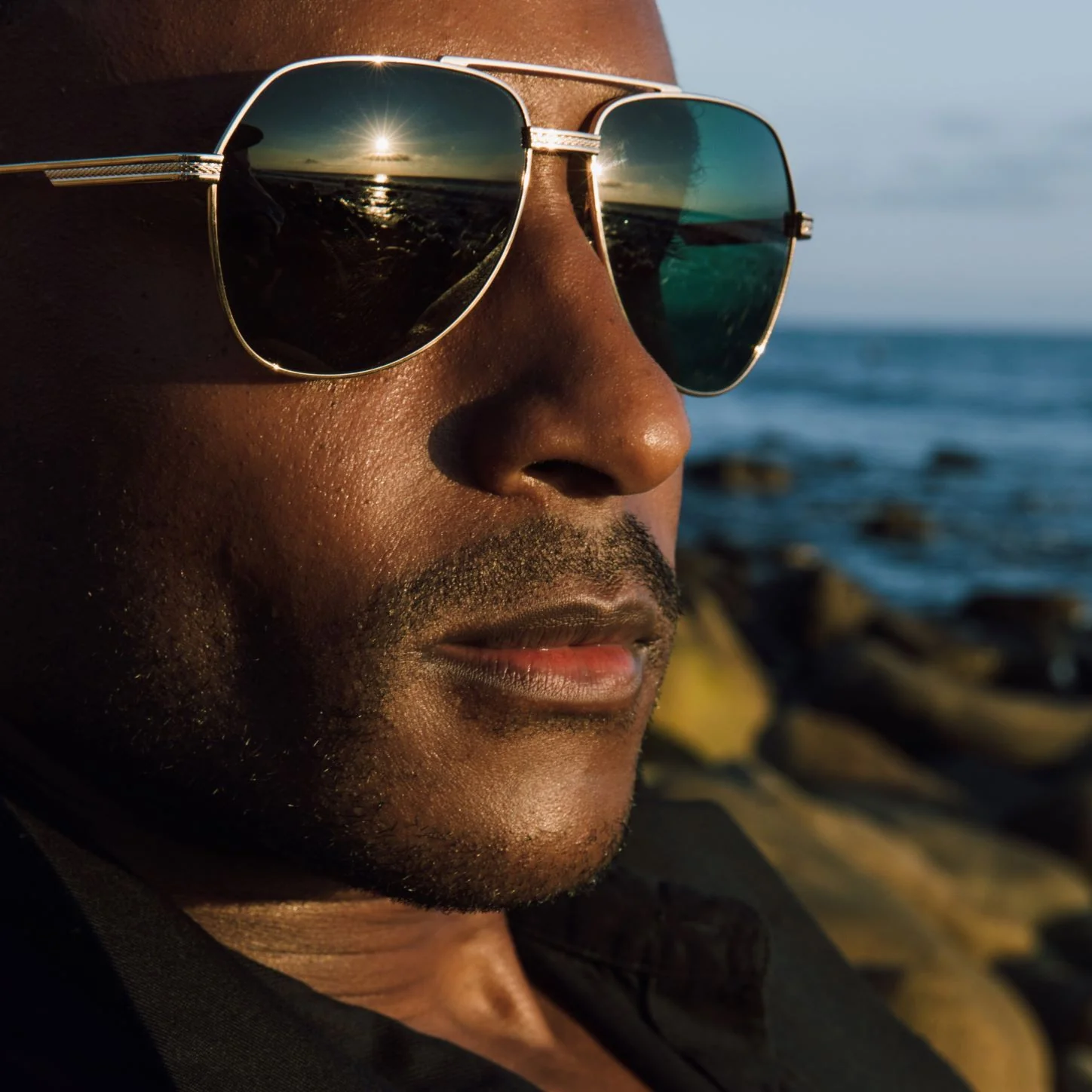James Bond Avtak Sunglasses - Gold/Green - By Barton Perreira - Image 6