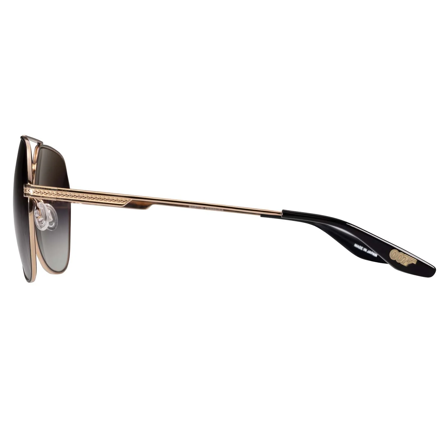 James Bond Avtak Sunglasses - Black/Gold/Smolder - By Barton Perreira - Image 4