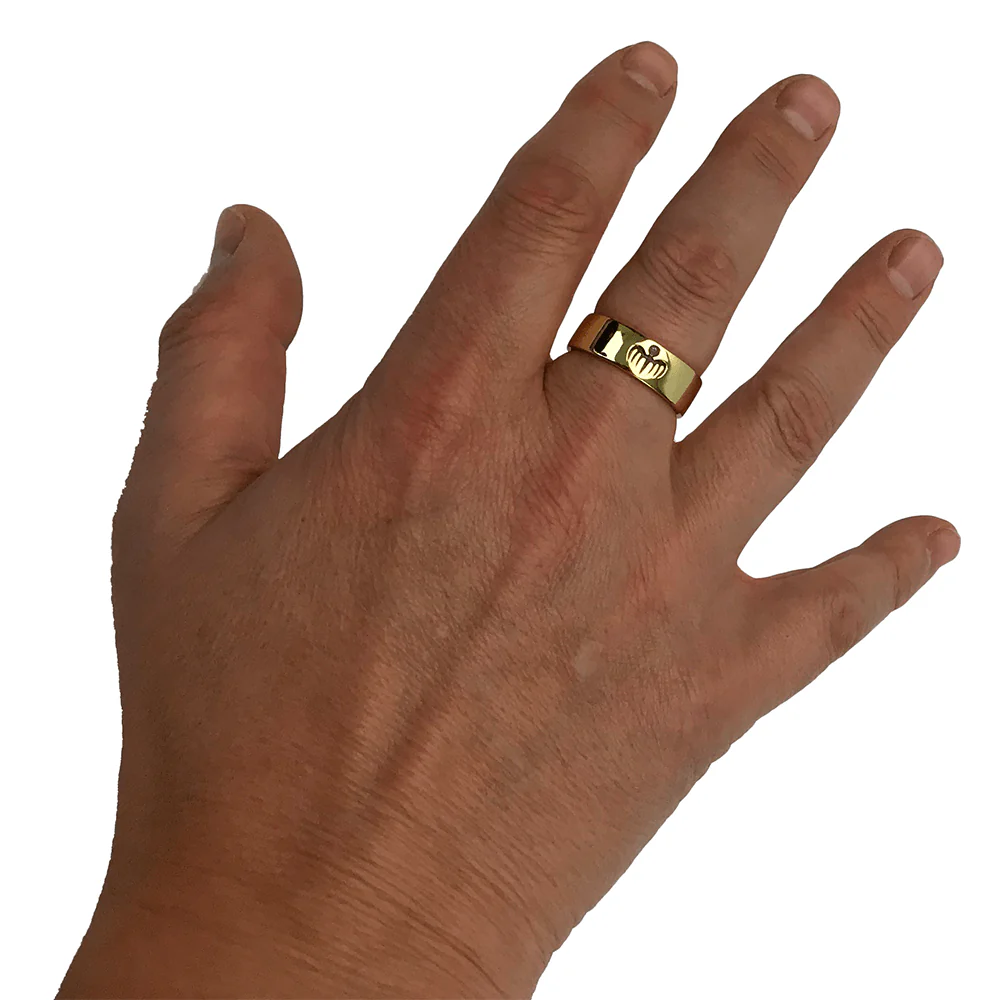 James Bond Blofeld No.1 SPECTRE Agent 18ct Gold Ring Prop Replica - Image 6
