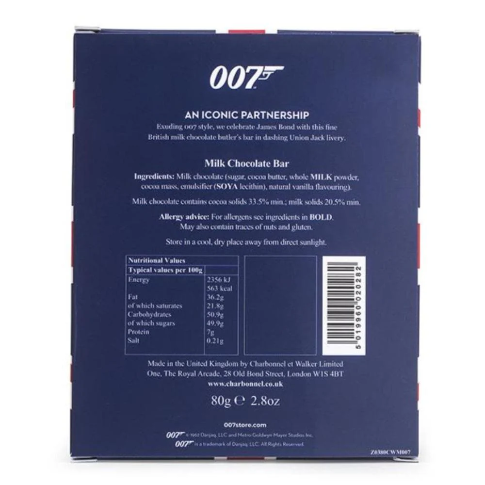James Bond 007 British Milk Chocolate Bar (80g) - By Charbonnel et Walker - Image 5