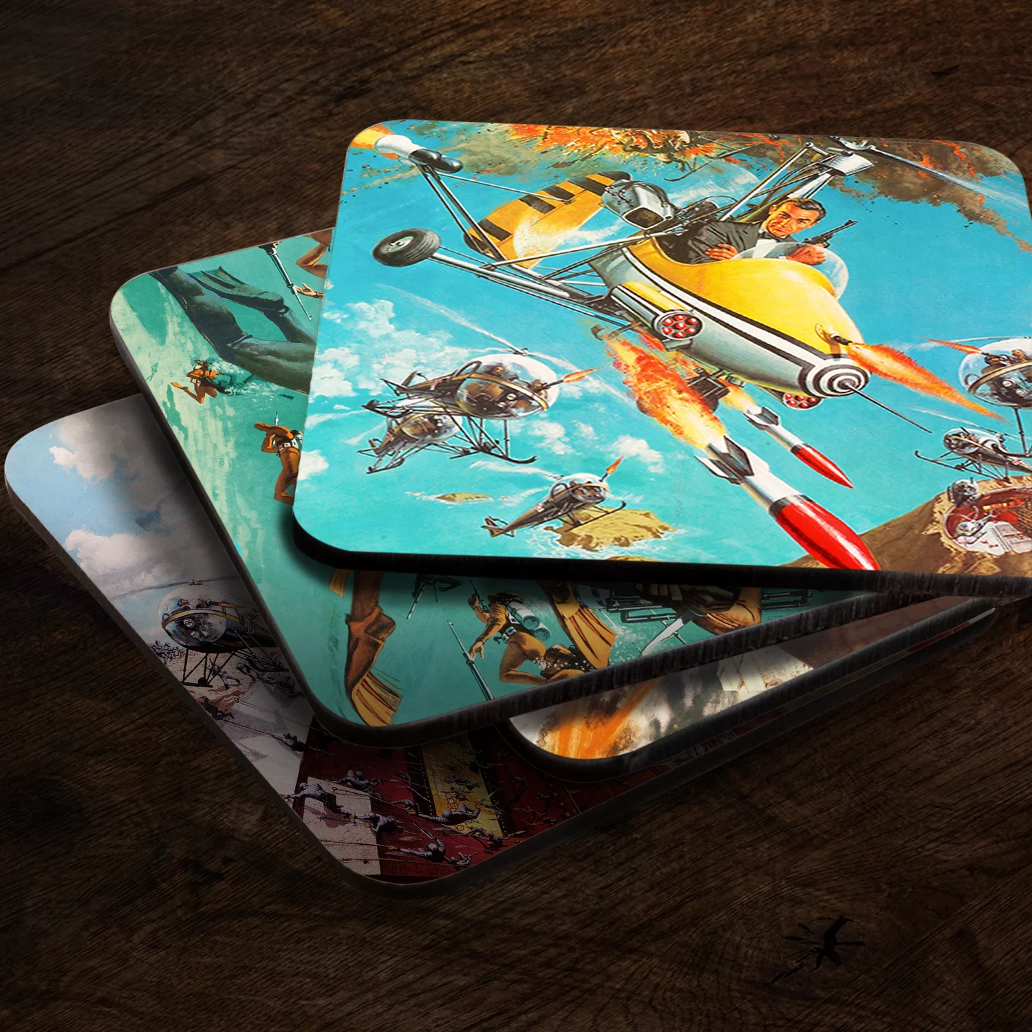 James Bond Coaster Set - Thunderball & You Only Live Twice Edition - Image 3