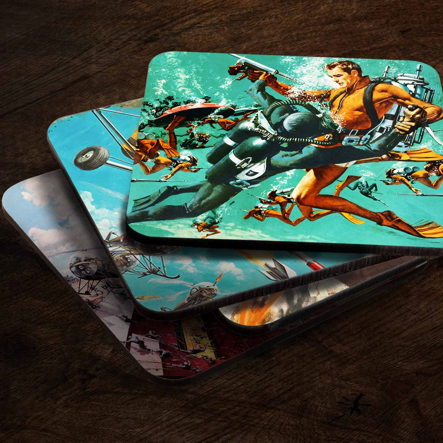 James Bond Coaster Set - Thunderball & You Only Live Twice Edition - Image 4