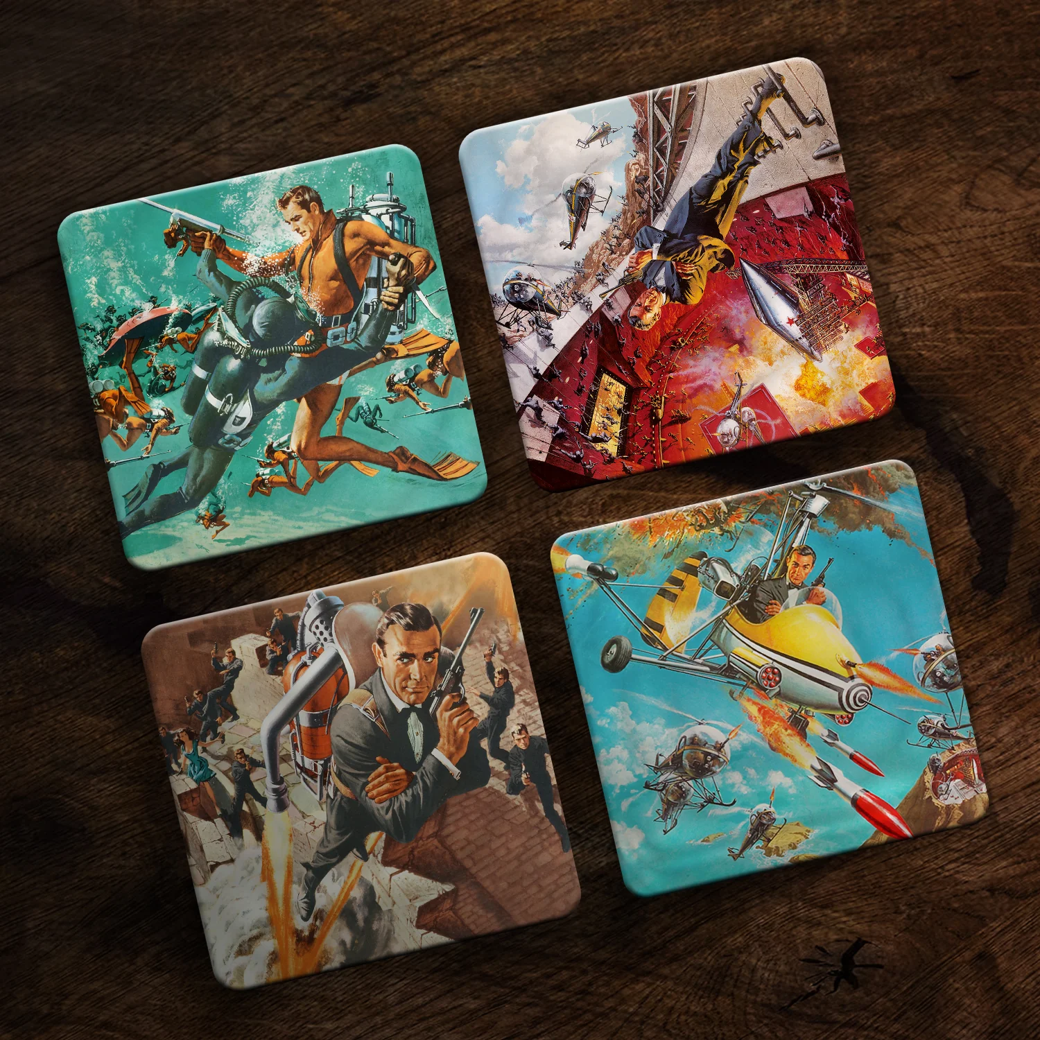 James Bond Coaster Set - Thunderball & You Only Live Twice Edition - Image 6