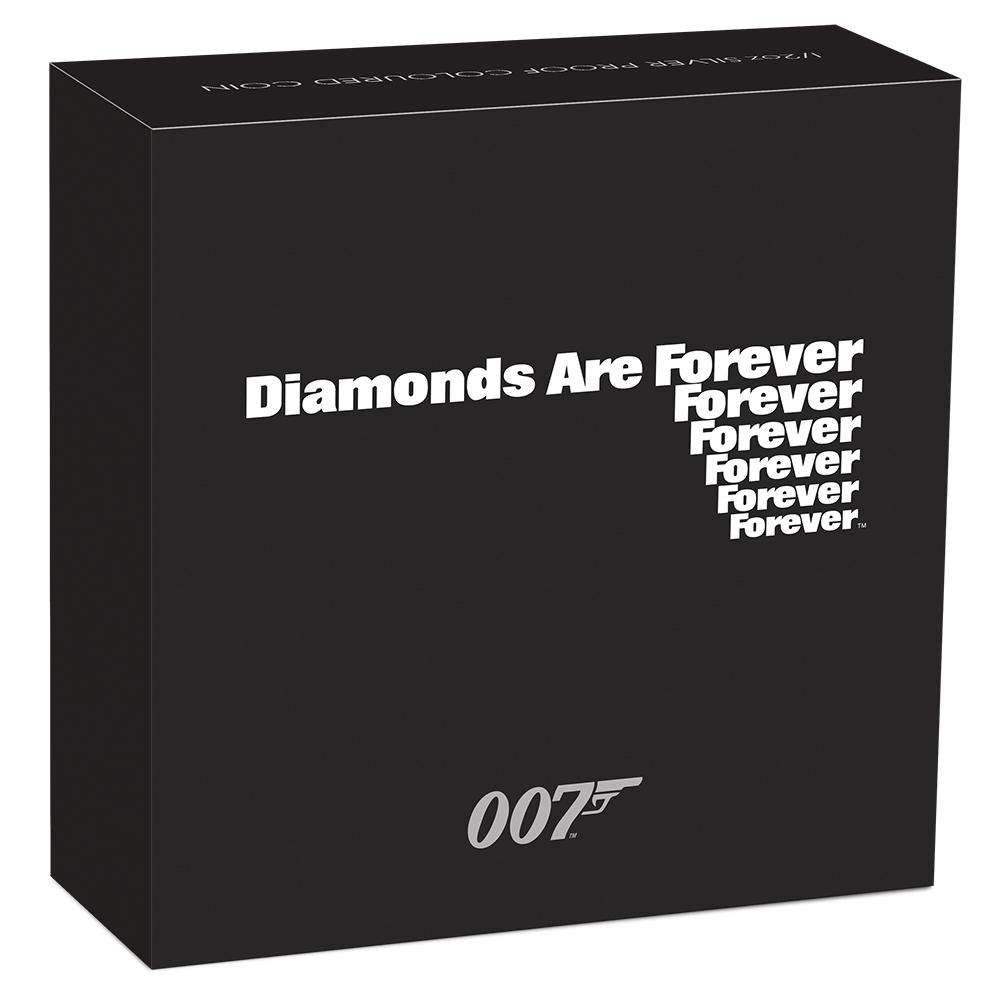 James Bond Diamonds Are Forever 1/2 oz Silver Proof Coin - By The Perth Mint - Image 5