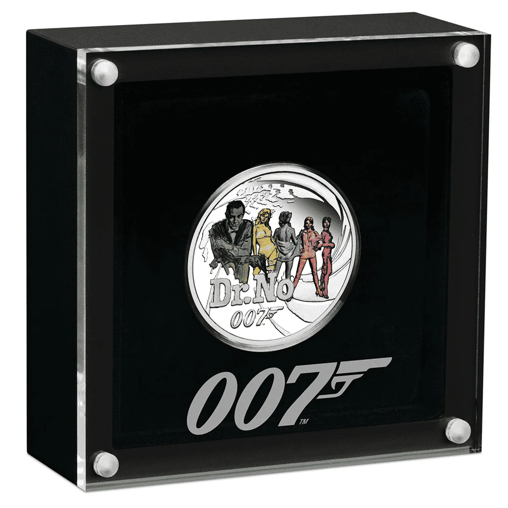 James Bond Dr. No 1/2 oz Silver Proof Coin - By The Perth Mint - Image 3