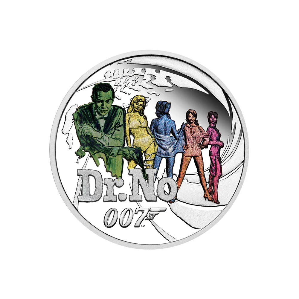 James Bond Dr. No 1/2 oz Silver Proof Coin - By The Perth Mint - Image 5