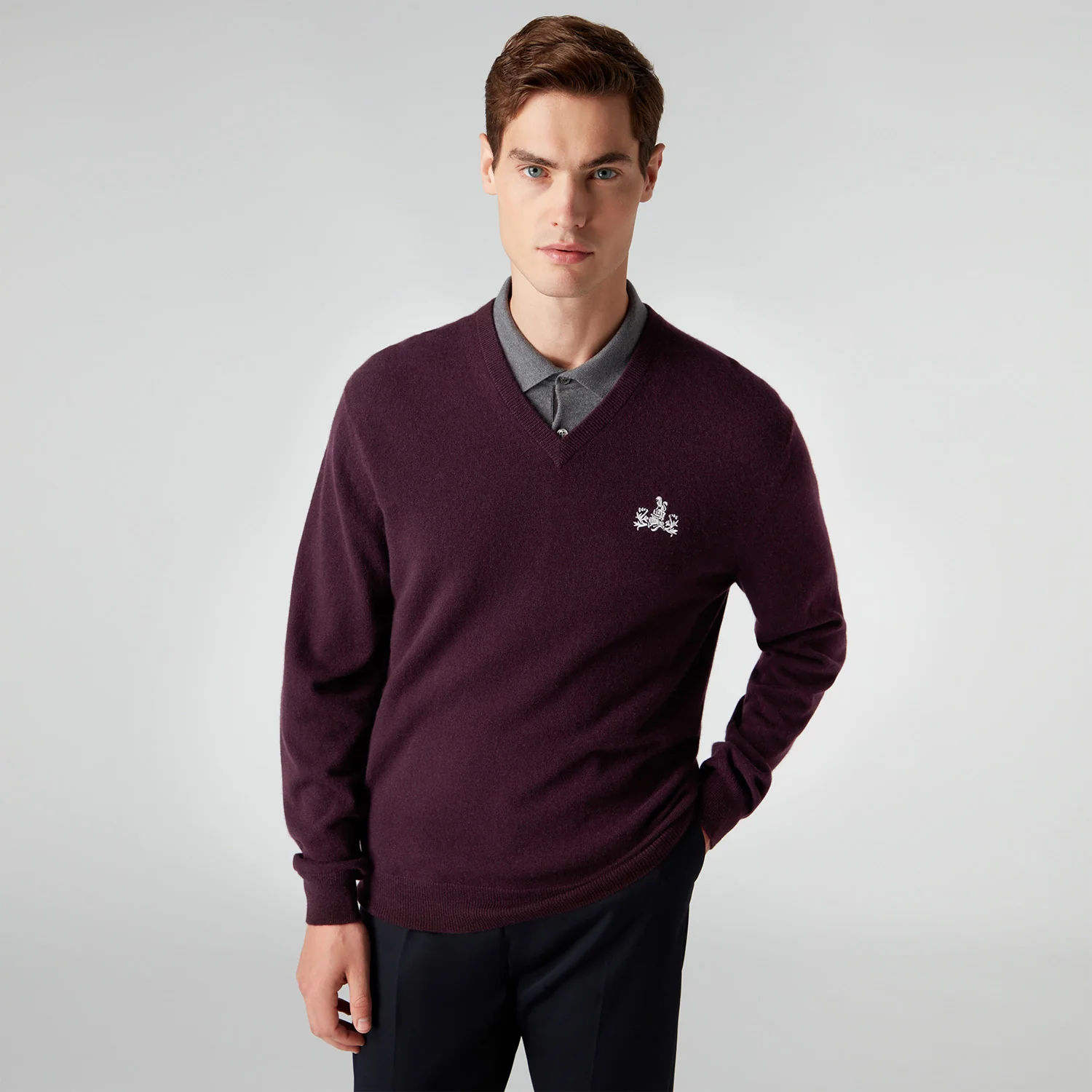 James Bond Family Crest Cashmere Sweater - Goldfinger Edition - By N.Peal - Image 4