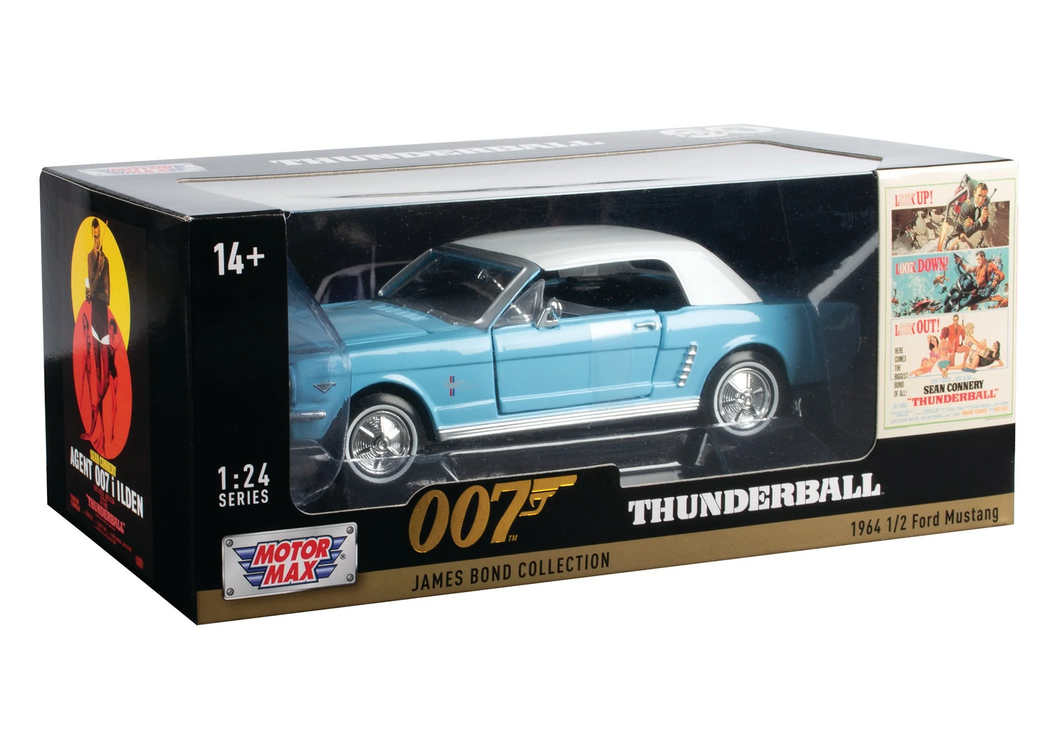 James Bond Ford Mustang Model Car - Thunderball Edition - By Motormax (Outlet Item) - Image 3