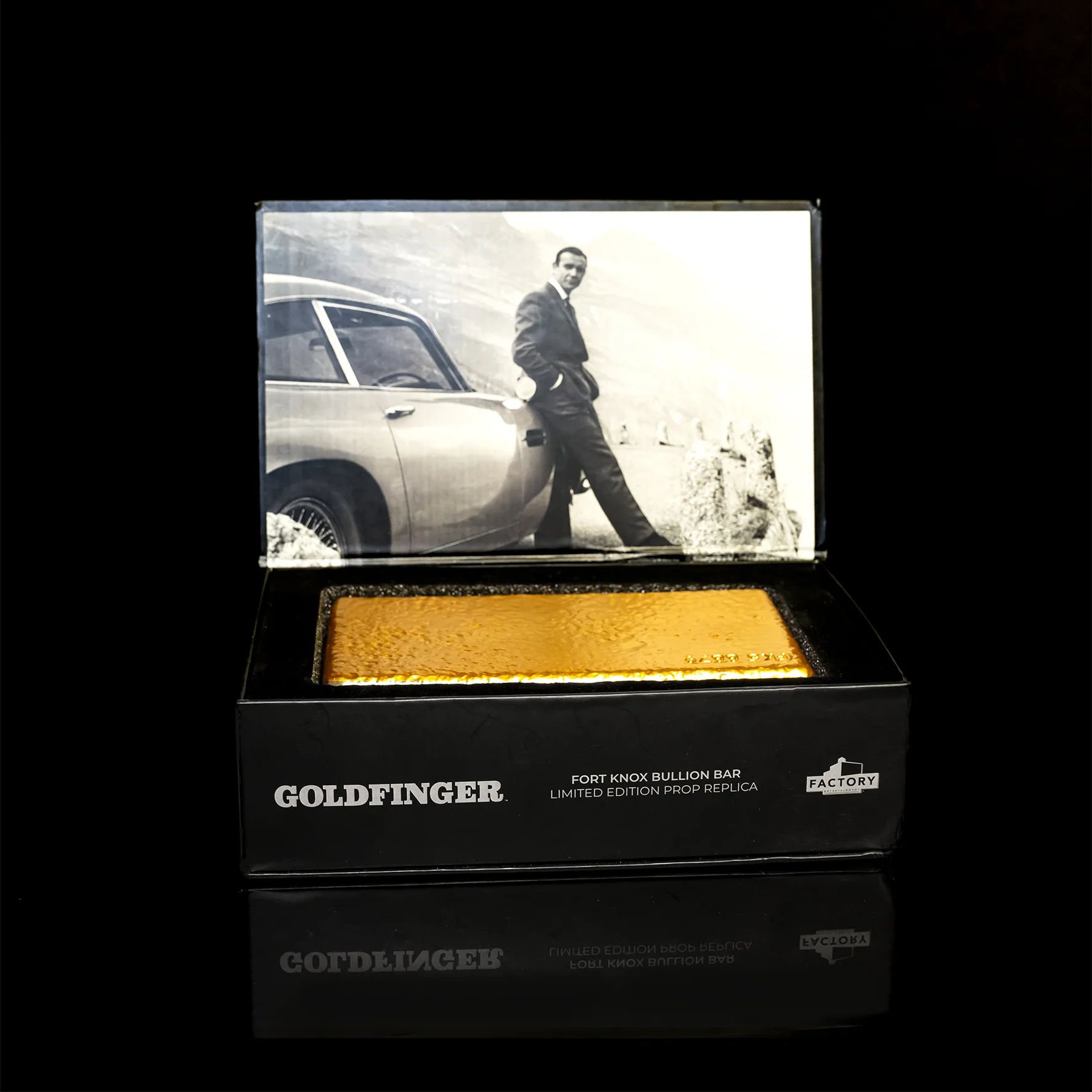 James Bond Fort Knox Gold Bullion Bar Prop Replica - Goldfinger Numbered Edition - Image 2