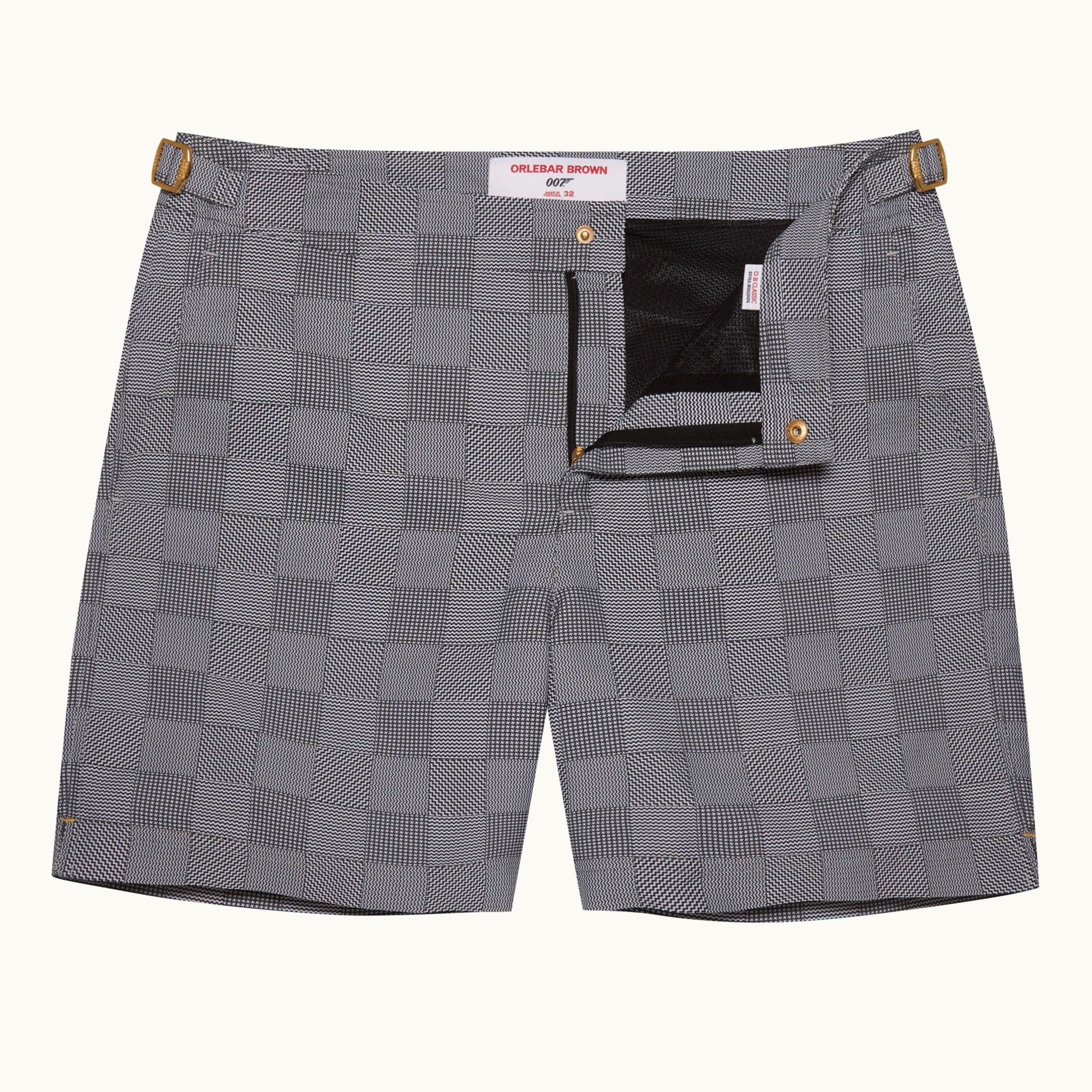 James Bond Glen Check Swim Shorts - By Orlebar Brown - Image 2