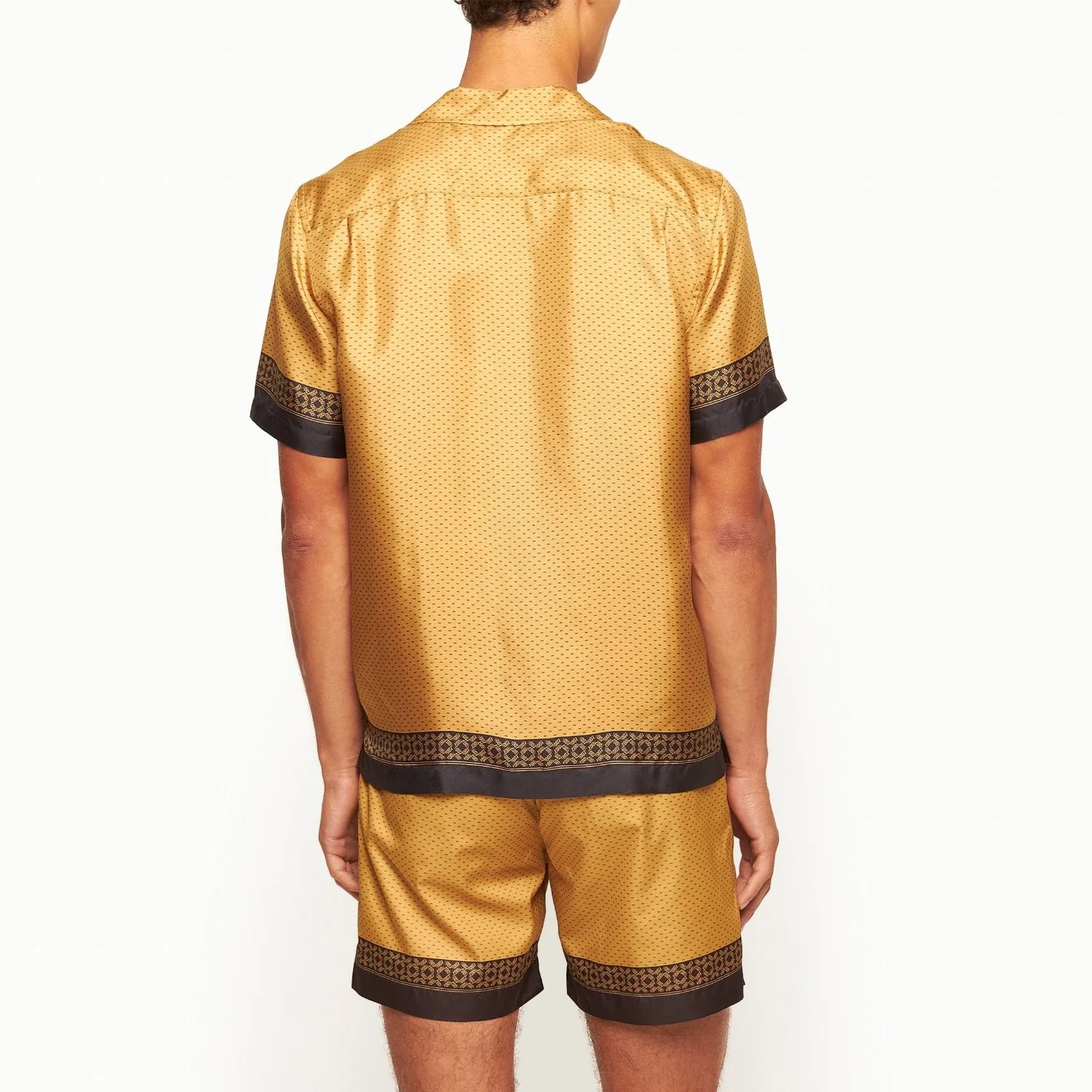 James Bond Gold Silk Shirt - By Orlebar Brown - Image 5