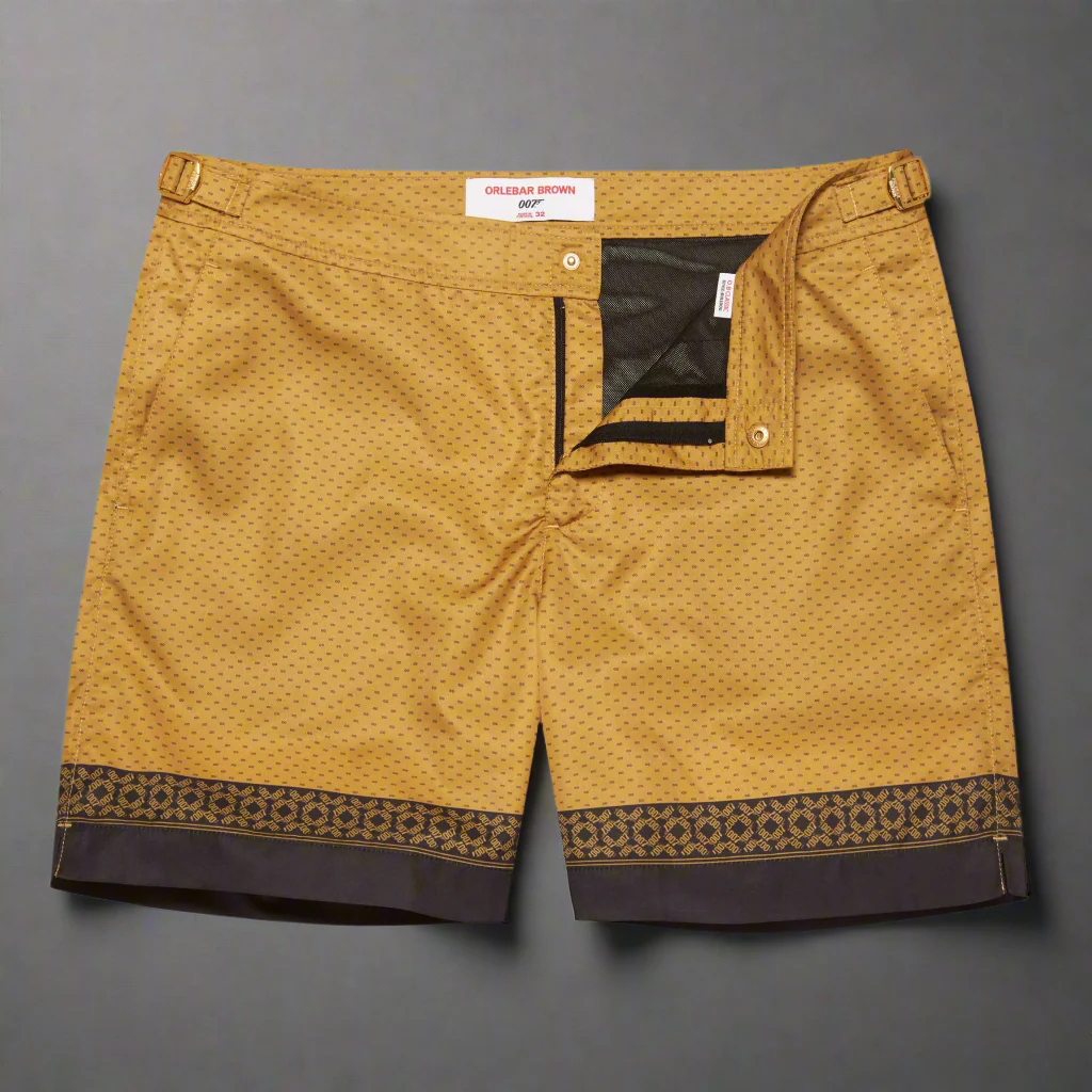 James Bond Gold Swim Shorts - By Orlebar Brown