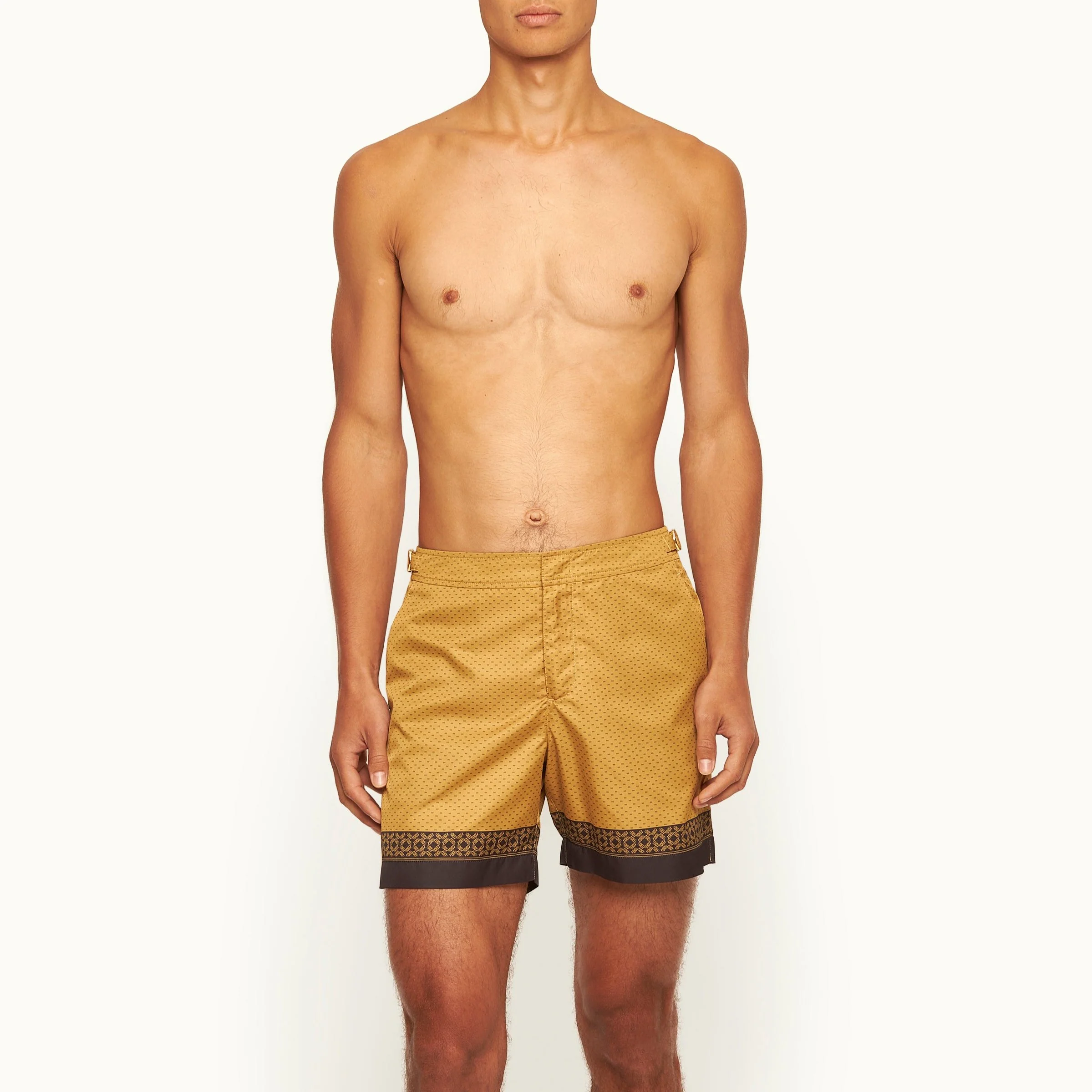 James Bond Gold Swim Shorts - By Orlebar Brown - Image 2