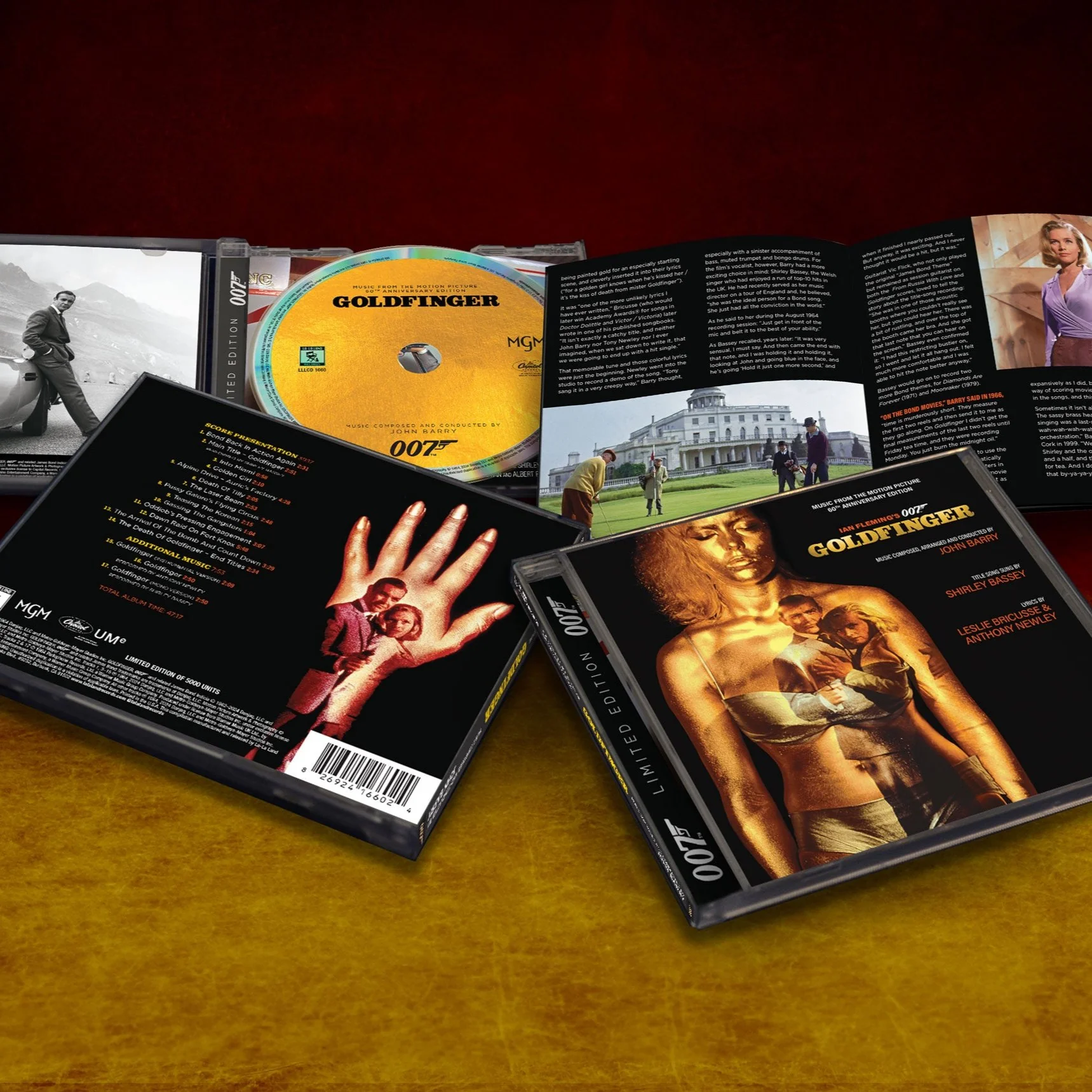 James Bond Goldfinger Soundtrack CD - 60th Anniversary Expanded Remastered Edition - Image 2