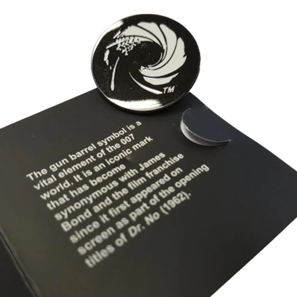 James Bond Gun Barrel Pin Badge - Image 4