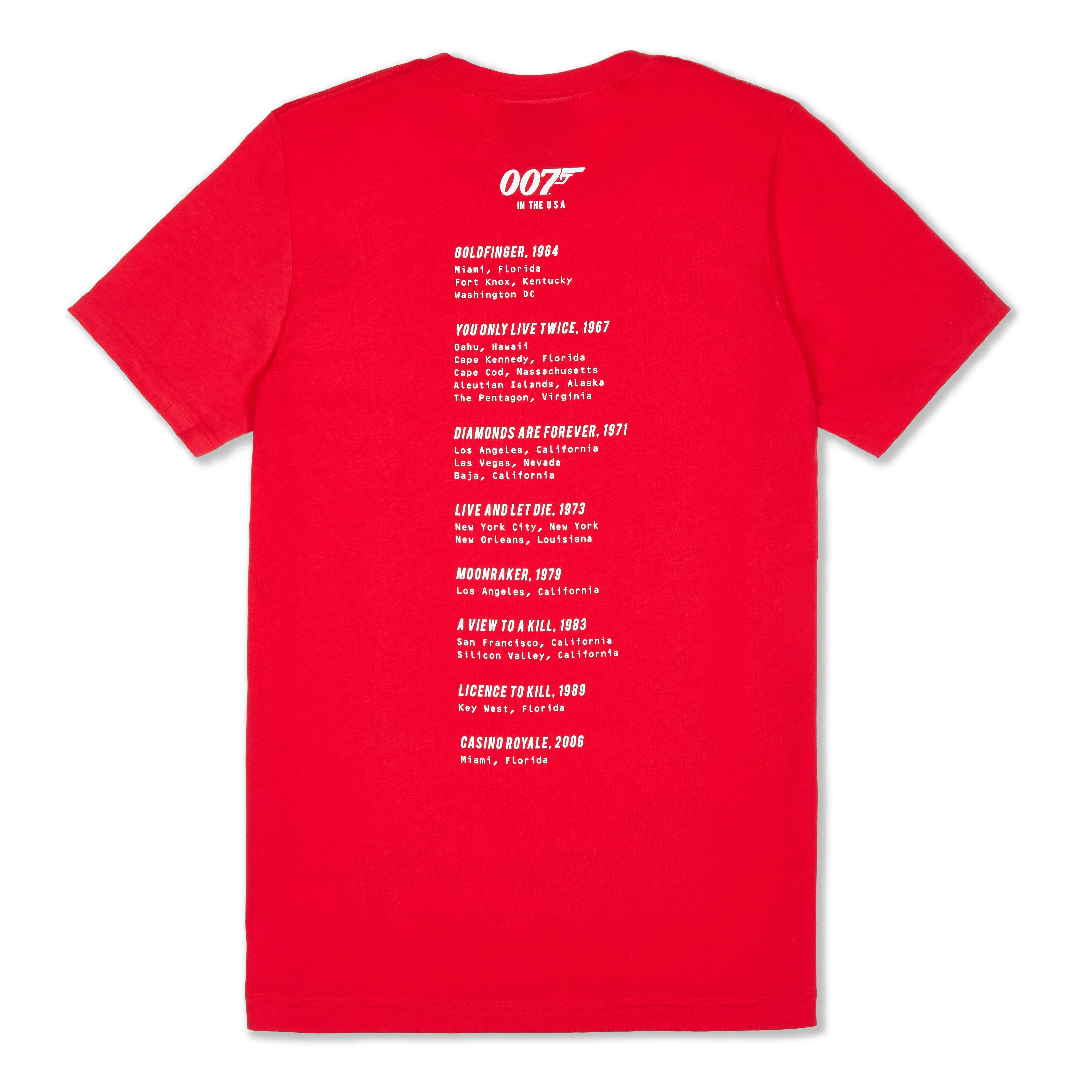 James Bond In The USA Red T-Shirt (Outlet Item) - Image 2