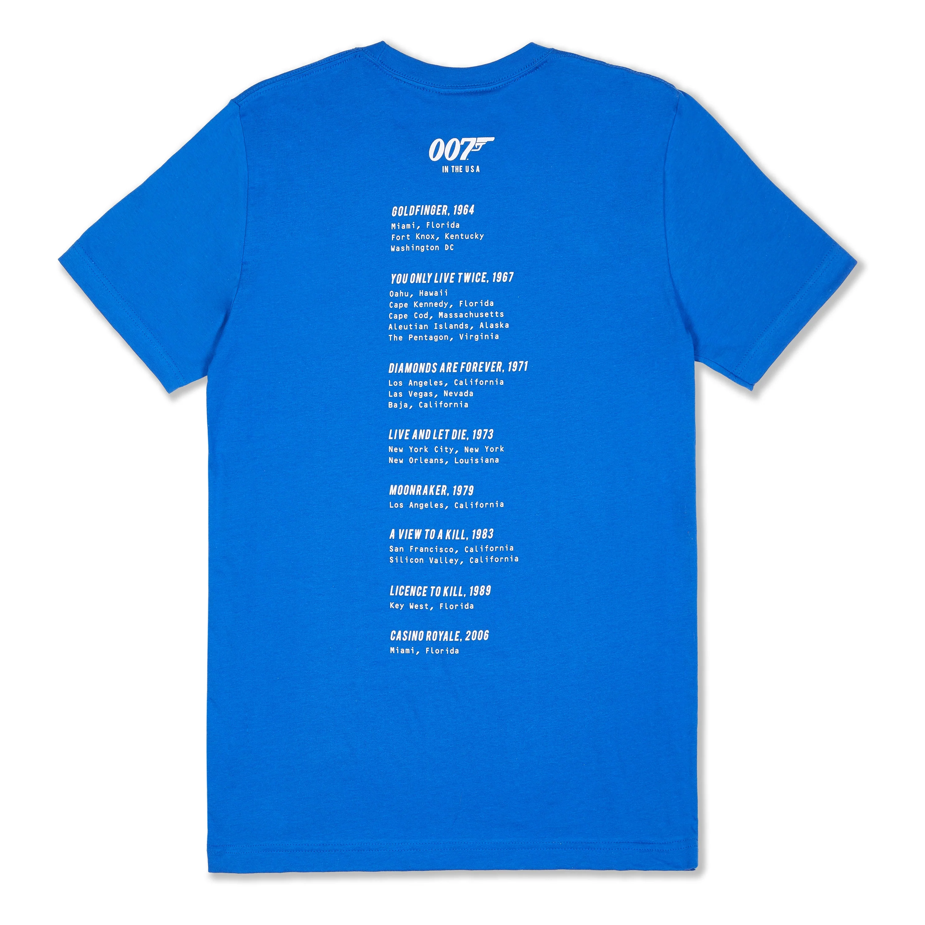 James Bond In The USA Blue T-Shirt (Outlet Item) - Image 2