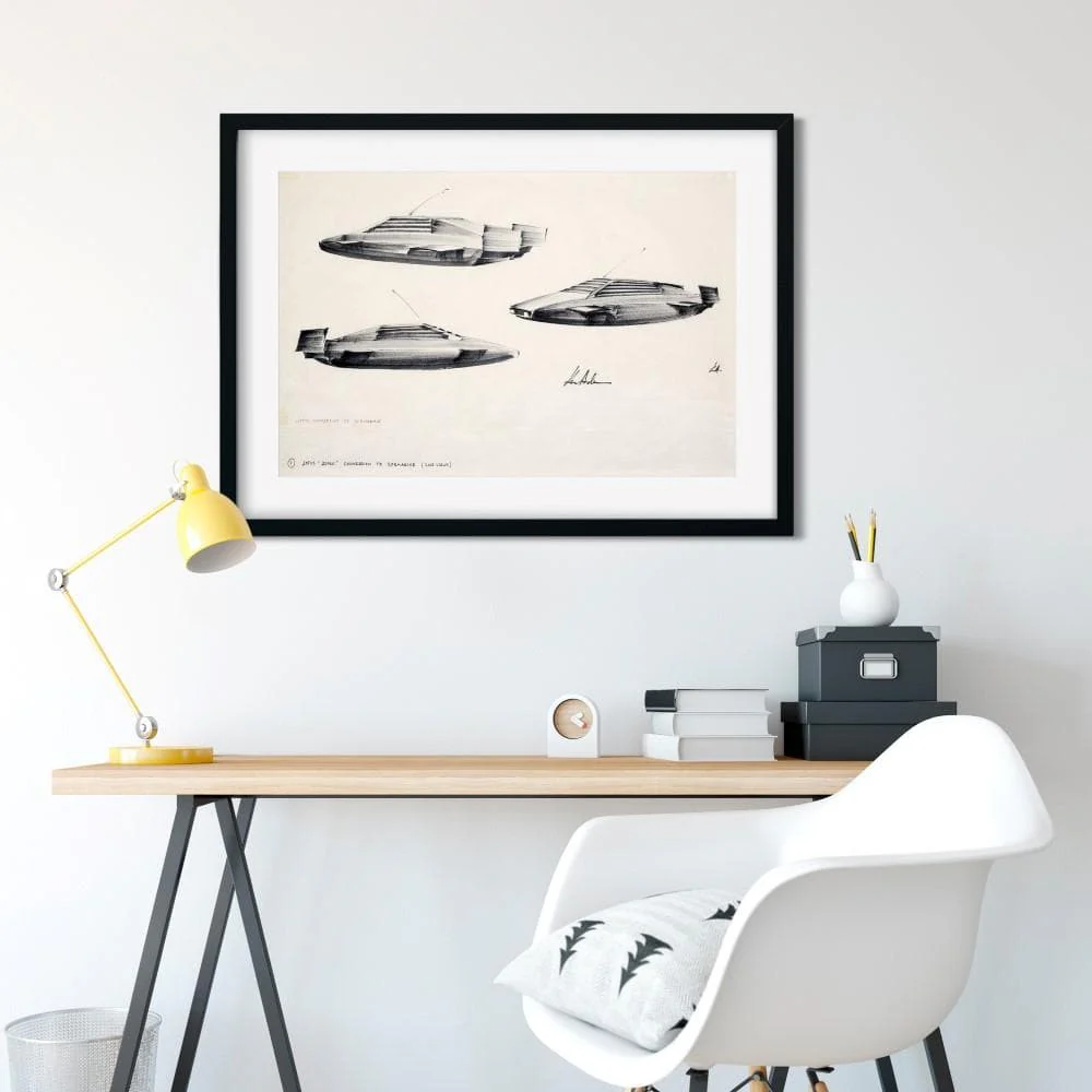 James Bond Ken Adam Lotus Esprit Art Print - The Spy Who Loved Me Numbered Edition (Unframed) - Image 4