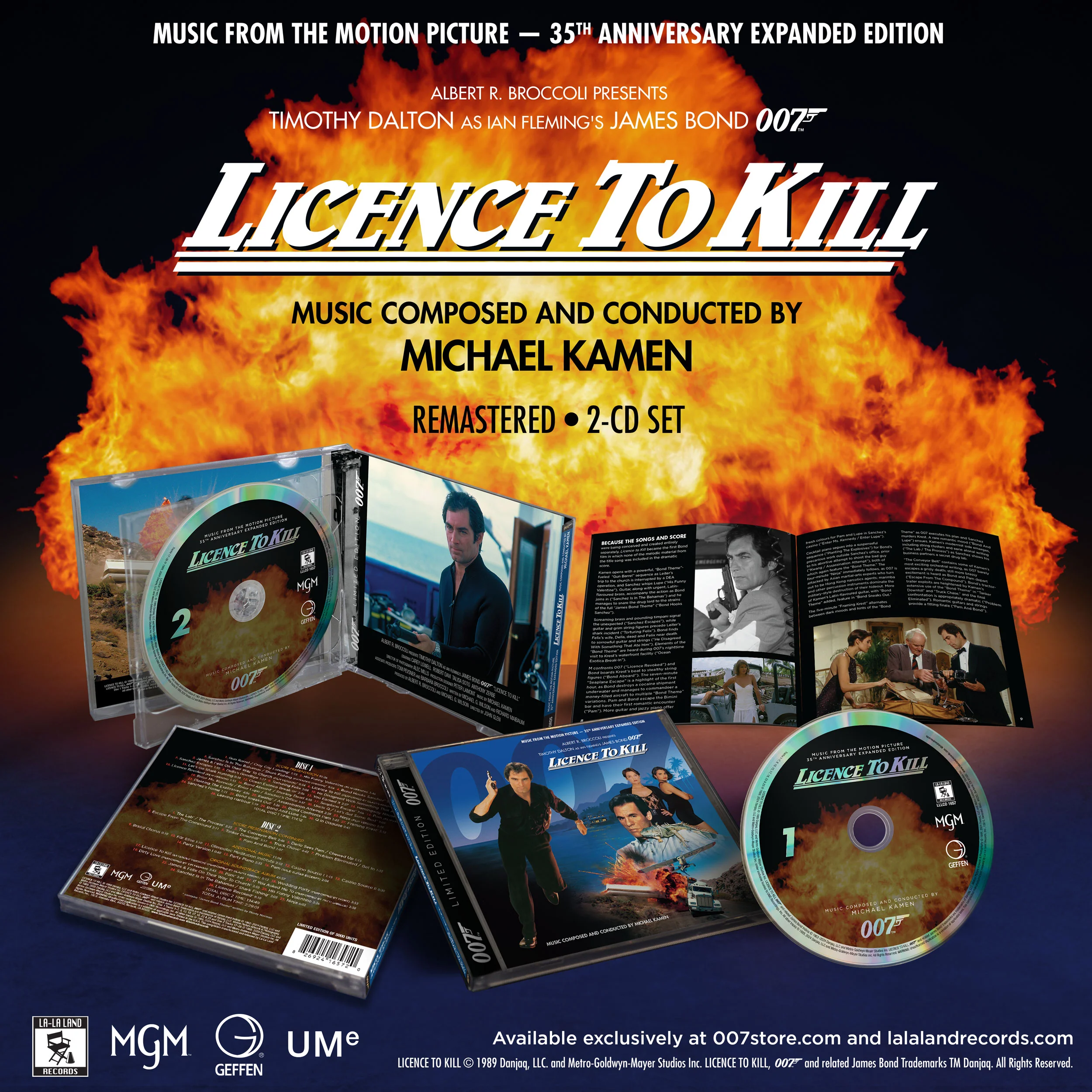 James Bond Licence To Kill Soundtrack Double CD Set - 35th Anniversary Expanded Remastered Edition - Image 3