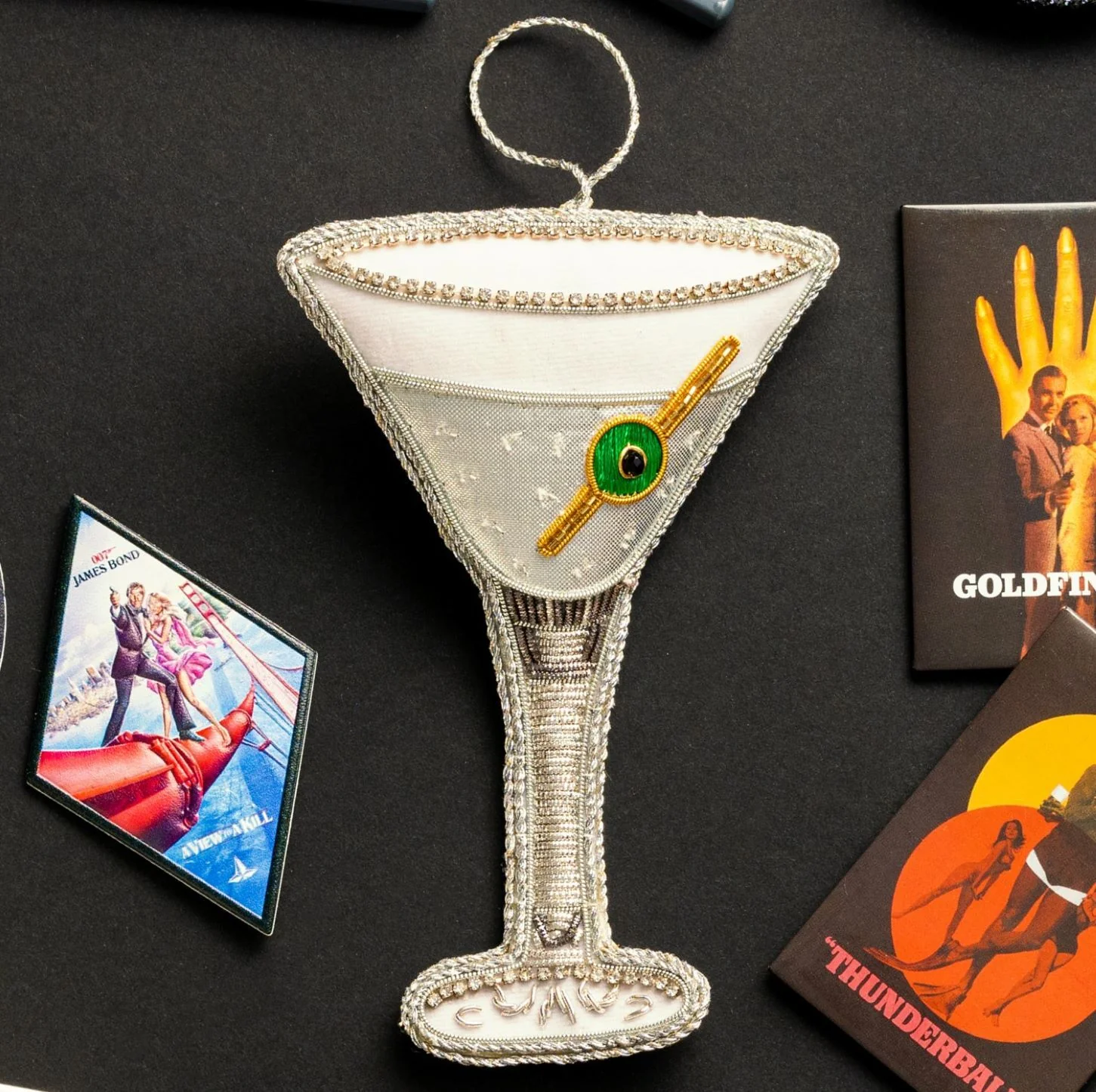 James Bond Martini Glass Tree Decoration - Image 7