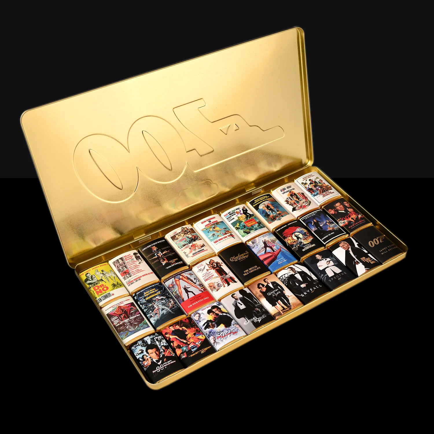 James Bond Mini Milk Chocolate Bars Tin - By Charbonnel et Walker (270g) - Image 7