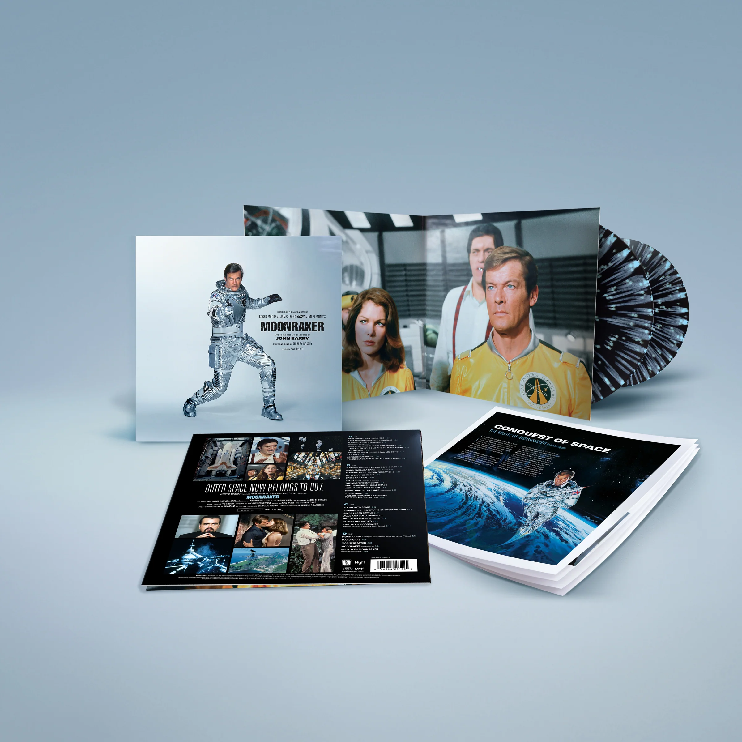 James Bond Moonraker Soundtrack 12" Double Vinyl LP - Exclusive Deep Space Edition (Pre-order)