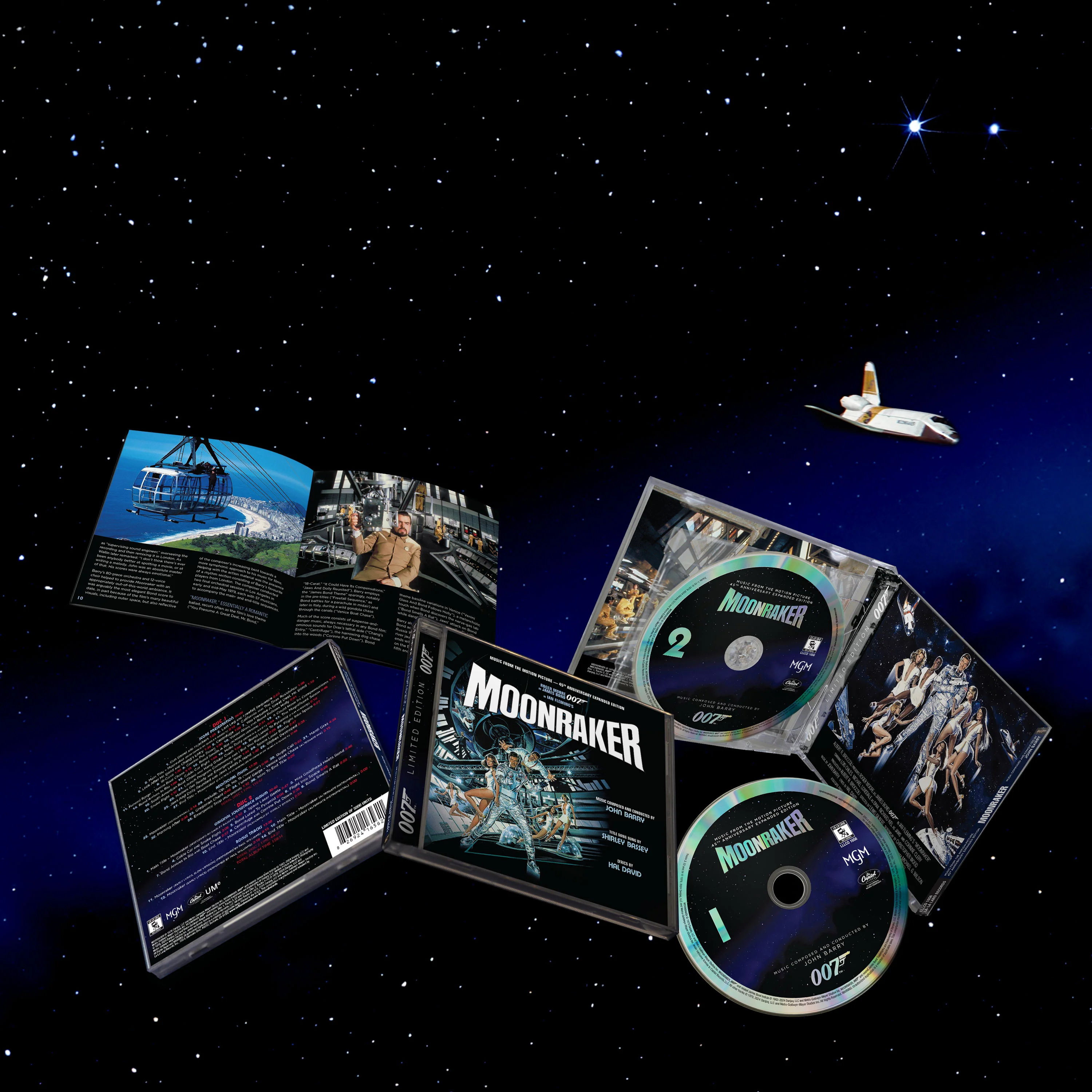 James Bond Moonraker Soundtrack Double CD Set - 45th Anniversary Expanded Remastered Edition - Image 2