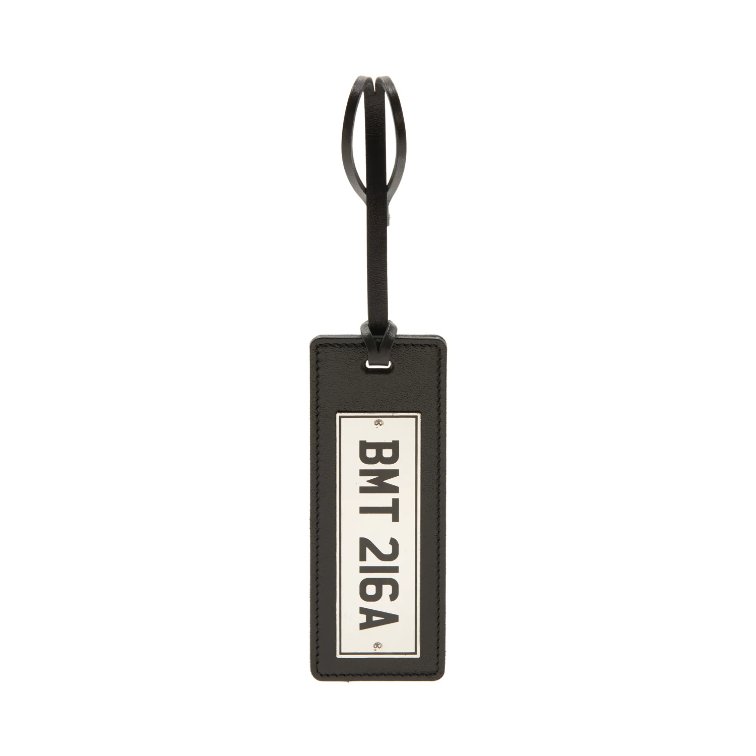 James Bond Leather UK Number Plate Bag Charm - Goldfinger Edition - By Globe-Trotter - Image 4