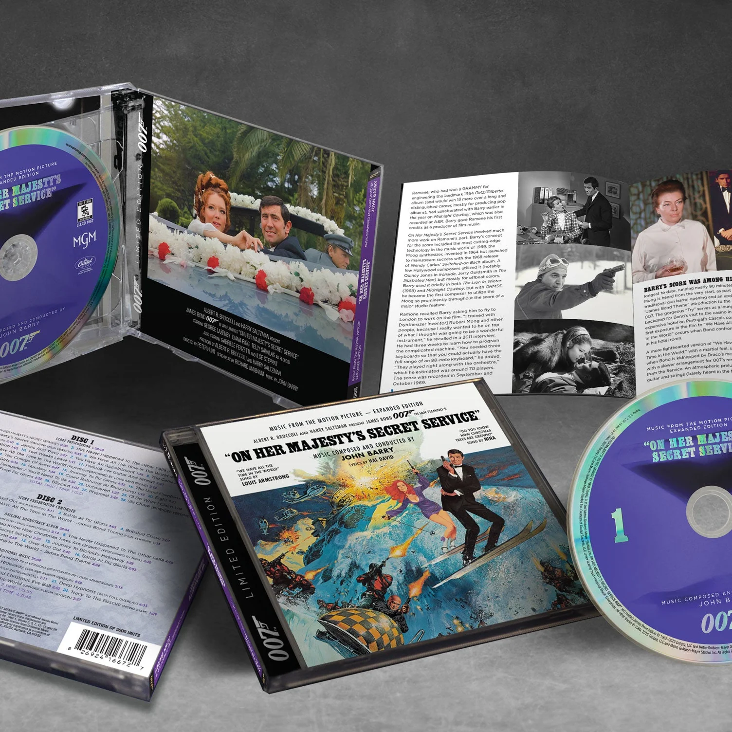 James Bond On Her Majesty's Secret Service Soundtrack Double CD Set -  Expanded Remastered Edition - Image 2