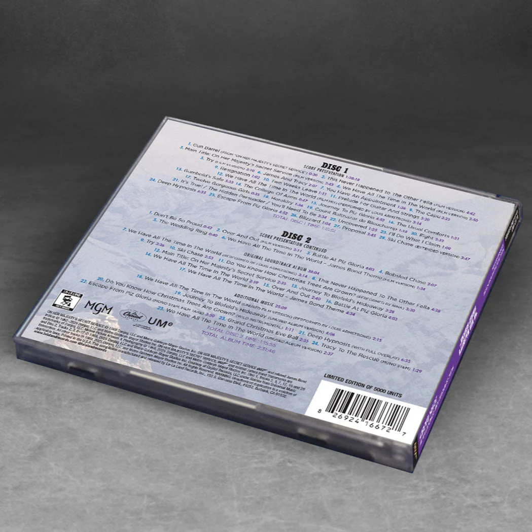 James Bond On Her Majesty's Secret Service Soundtrack Double CD Set -  Expanded Remastered Edition - Image 4