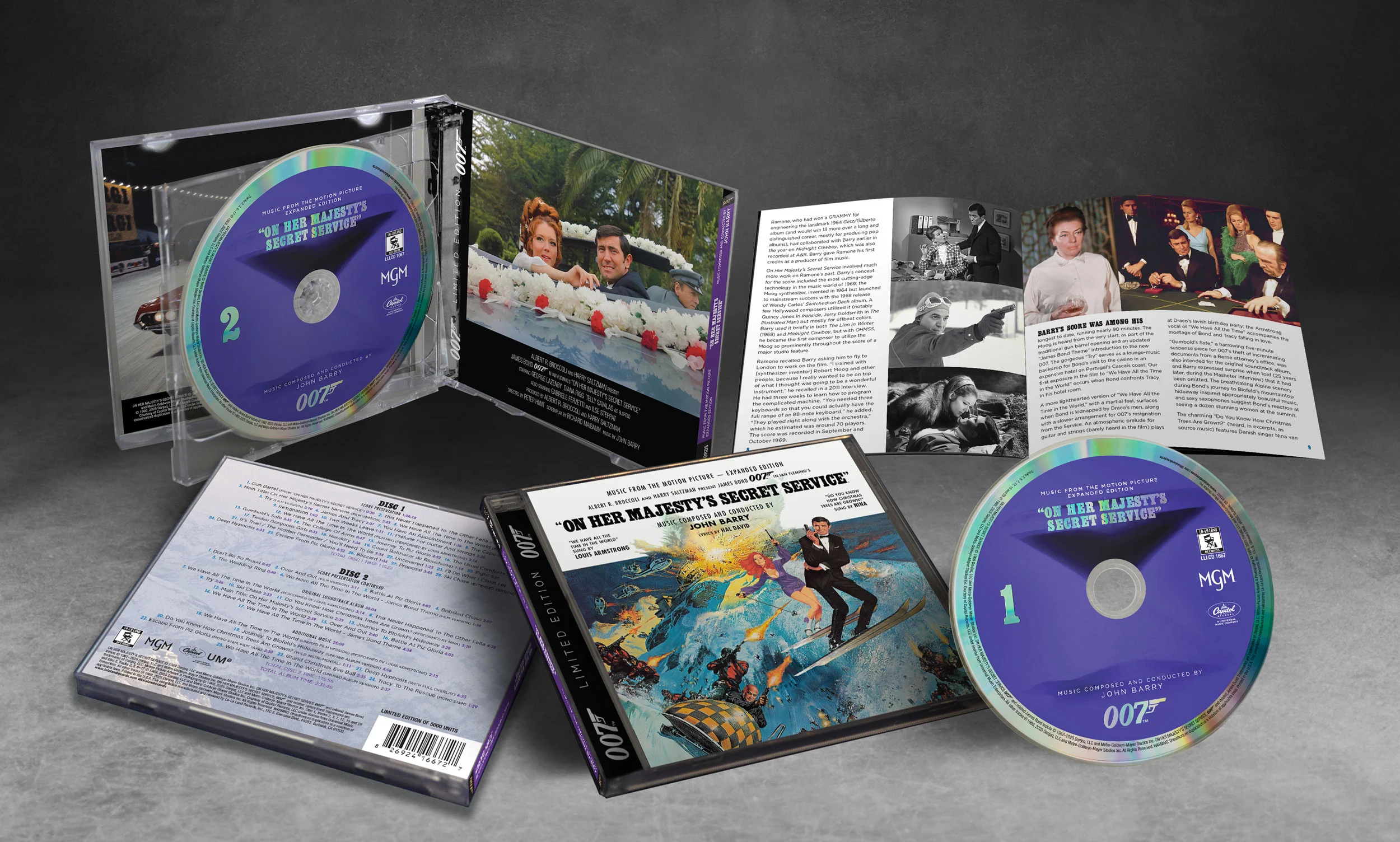 James Bond On Her Majesty's Secret Service Soundtrack Double CD Set -  Expanded Remastered Edition - Image 8