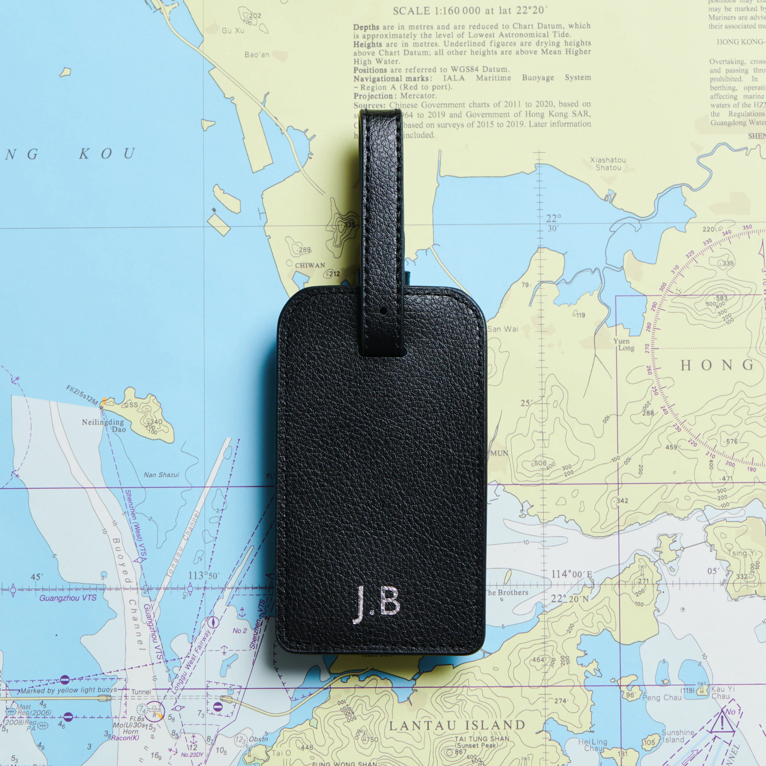 James Bond Personalised Leather Luggage Tag (3 Colours) - Image 3