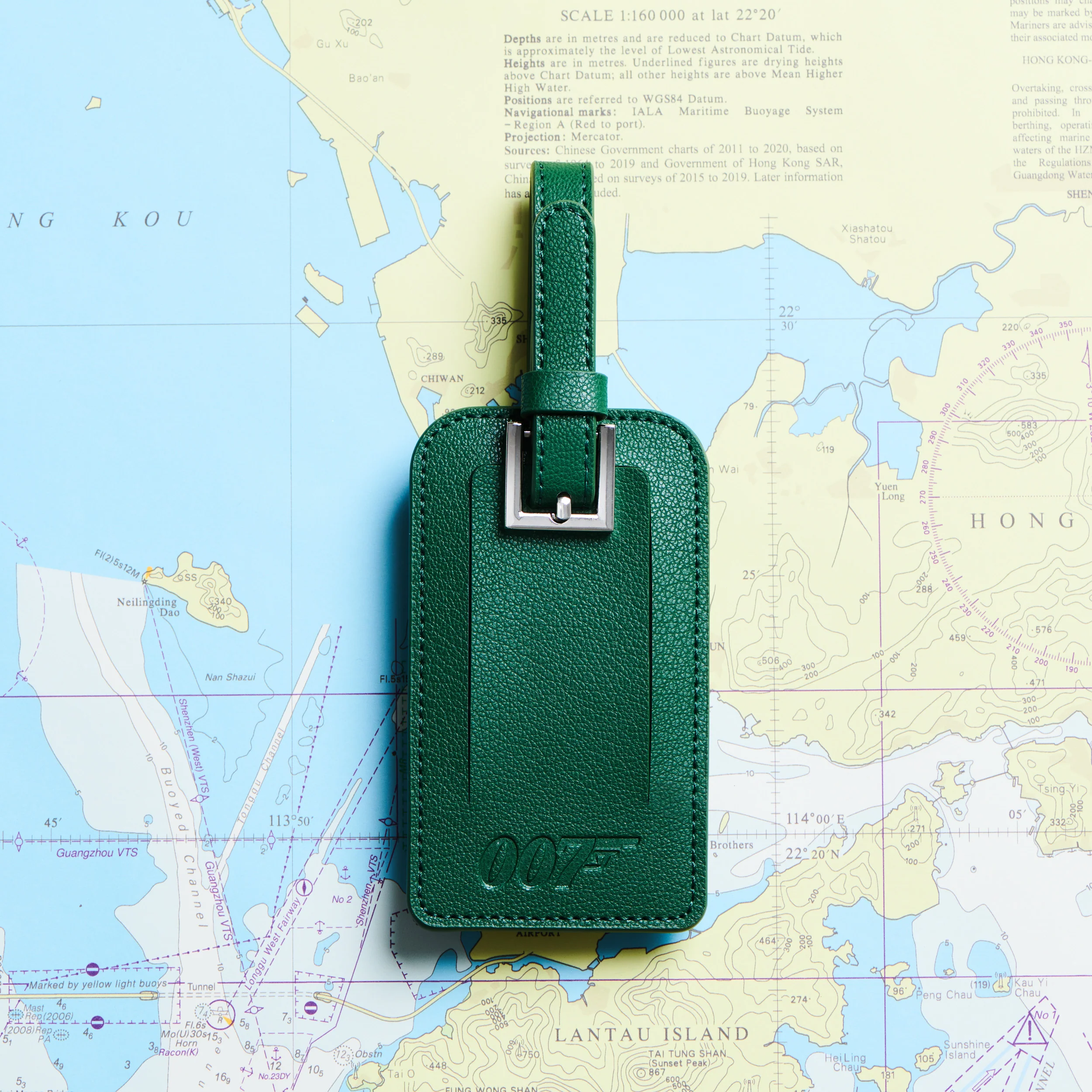 James Bond Personalised Leather Luggage Tag (3 Colours) - Image 4