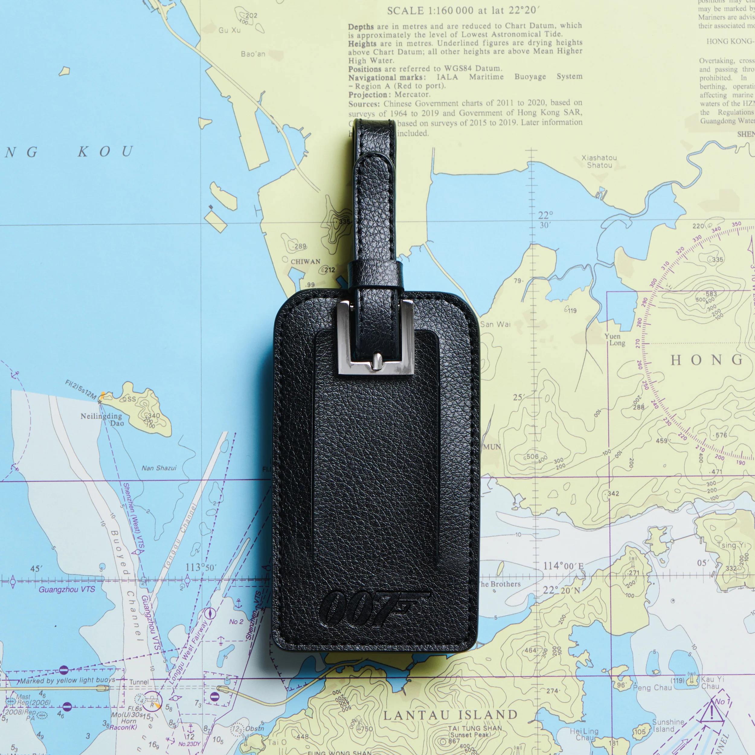 James Bond Personalised Leather Luggage Tag (3 Colours) - Image 6