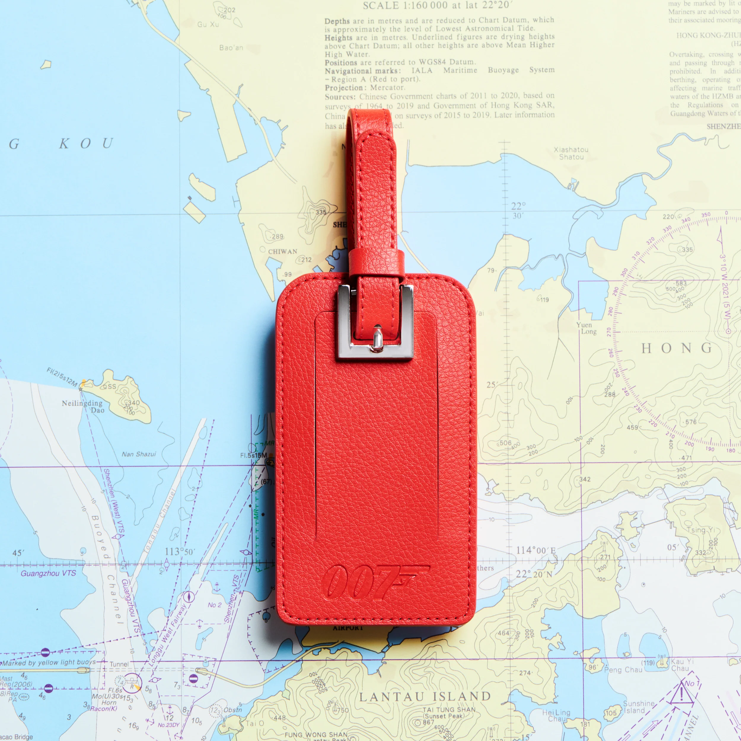 James Bond Personalised Leather Luggage Tag (3 Colours) - Image 7