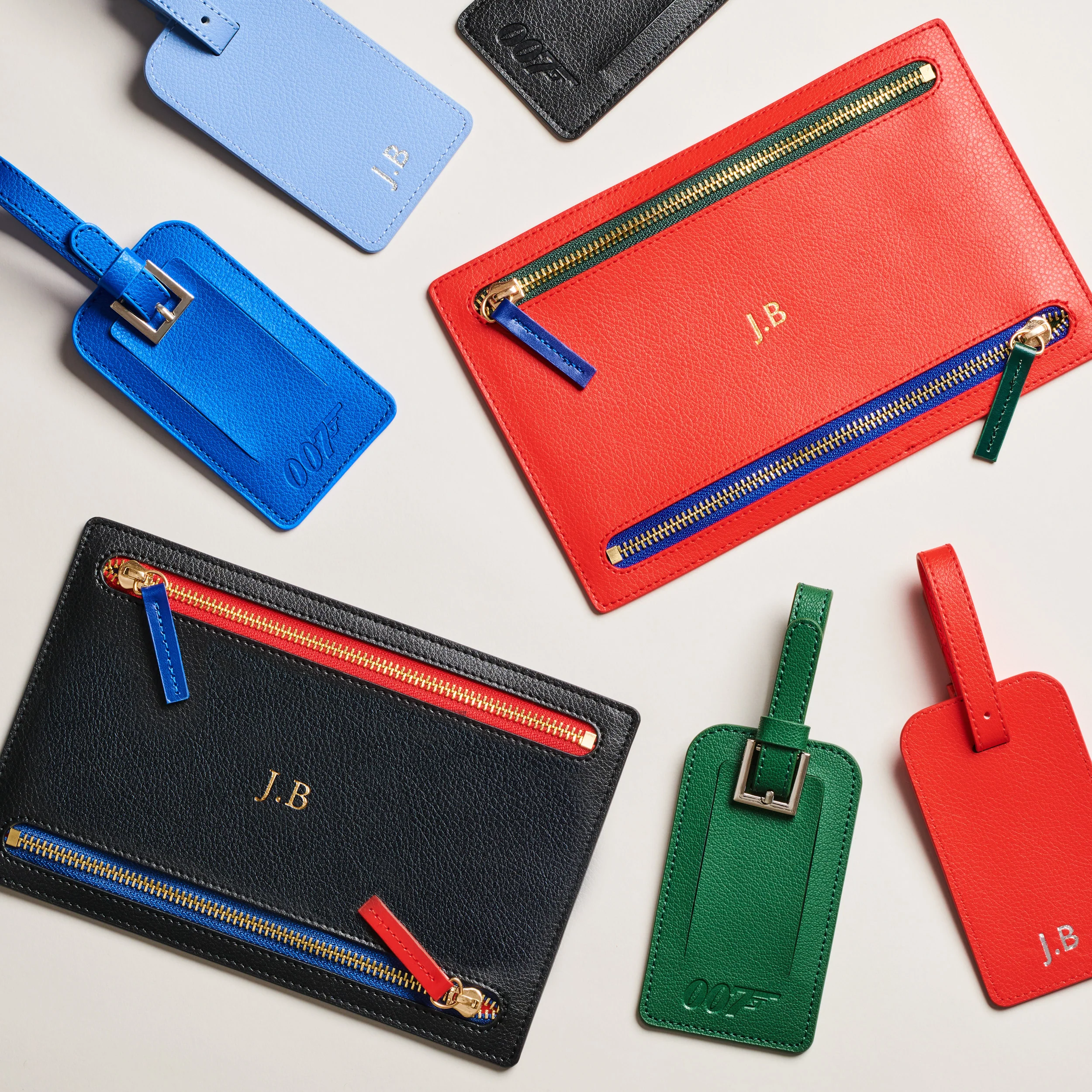 James Bond Personalised Leather Luggage Tag (3 Colours) - Image 9