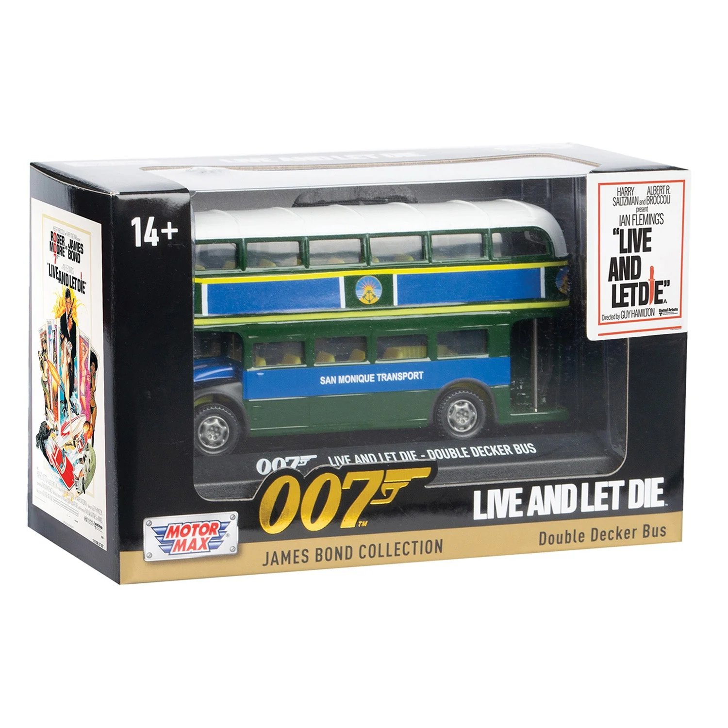 James Bond San Monique Model Bus - Live And Let Die Edition - By Motormax - Image 2