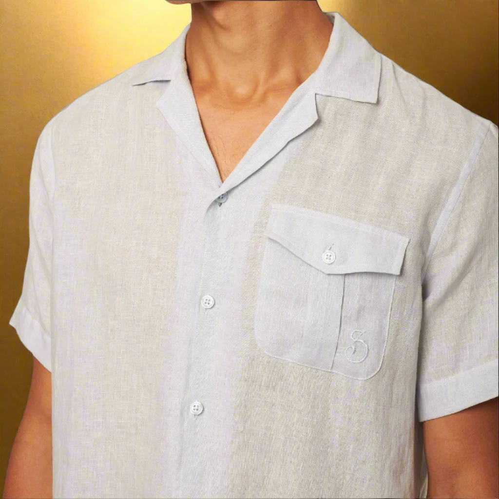 James Bond Scaramanga Linen Shirt - By Orlebar Brown - Image 4