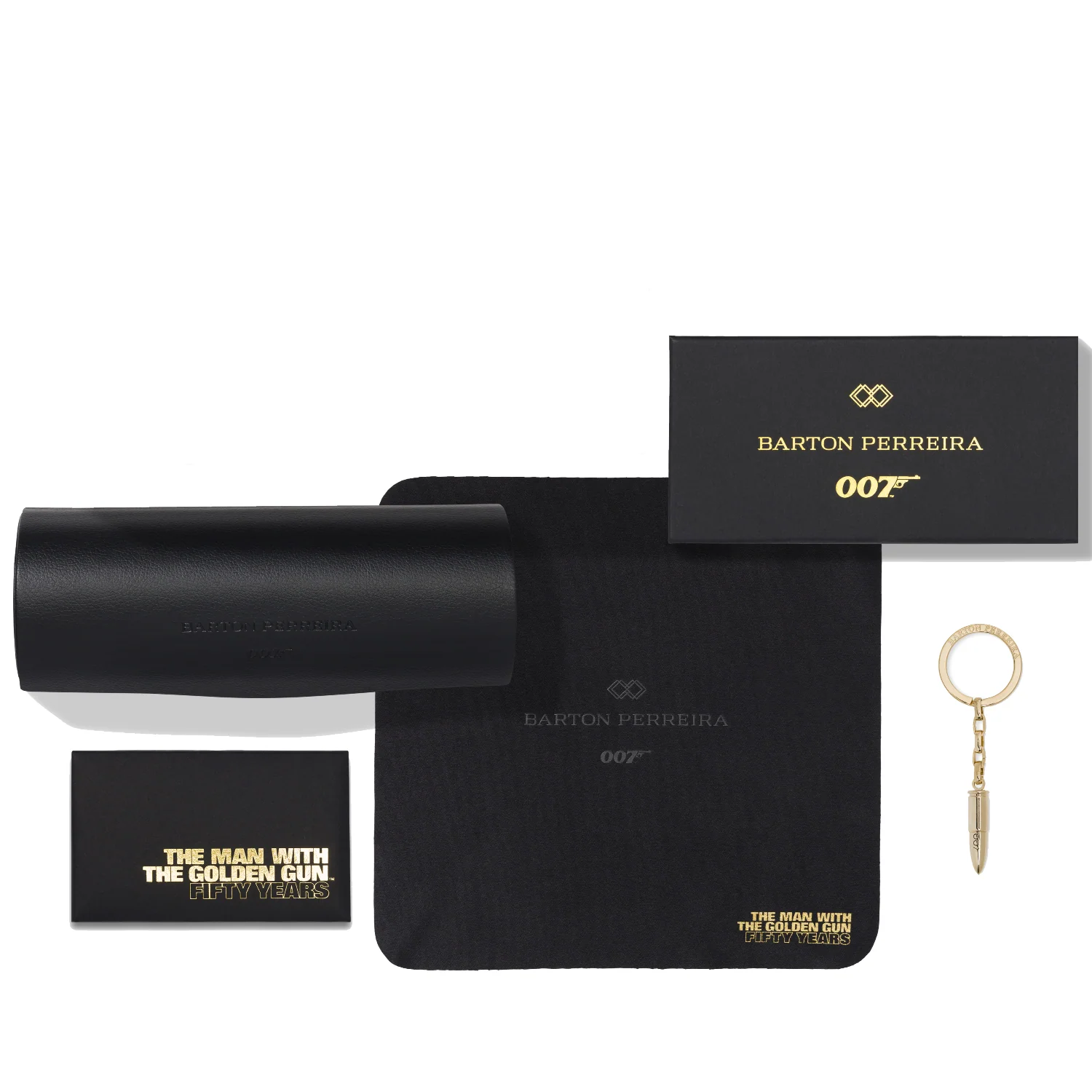 James Bond Scaramanga Sunglasses - Black Satin / Gold Edition - By Barton Perreira (Pre-order) - Image 15